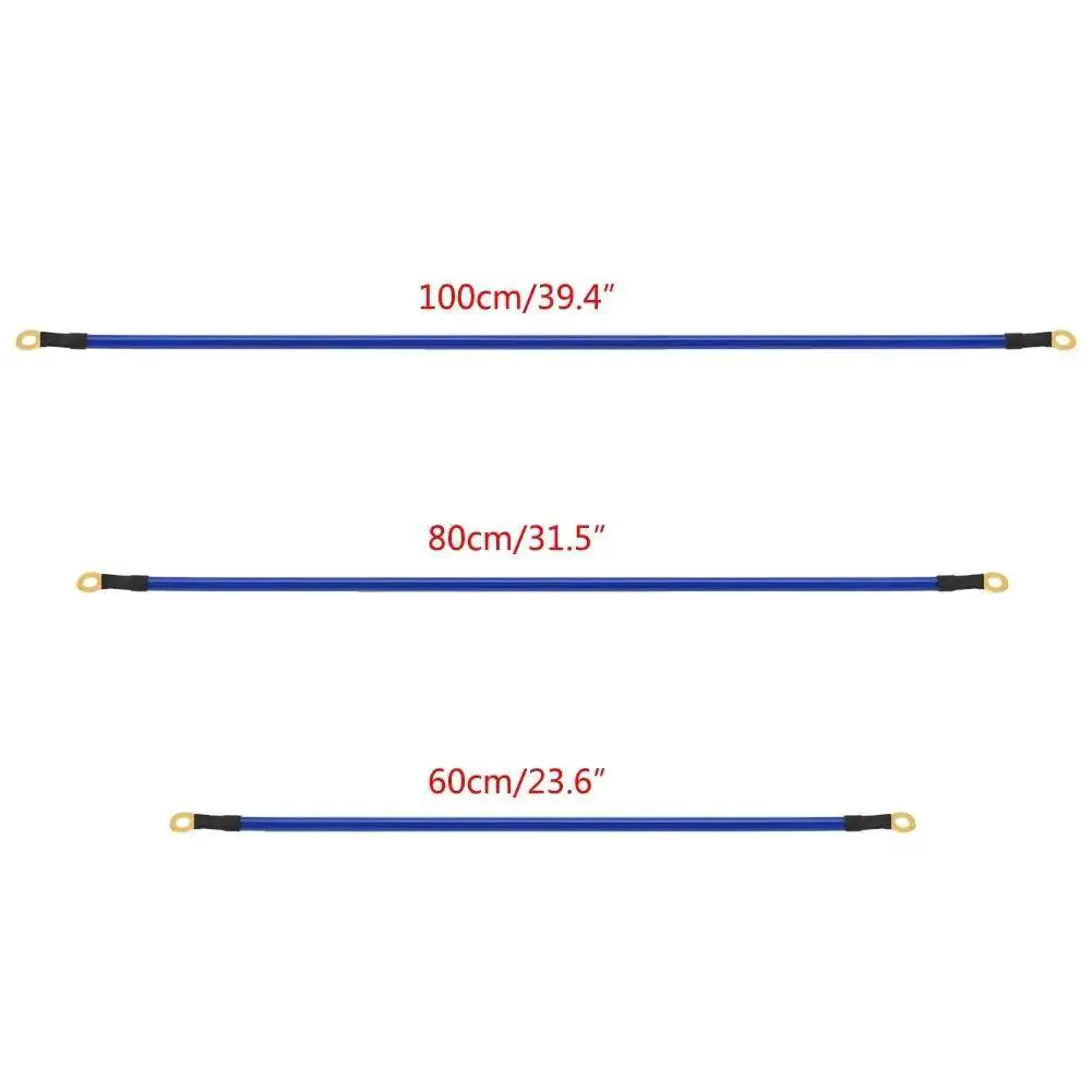 Universal Car Grounding Kit With PVC Ground Wires Set Includes 2 100cm Cables, 2 80cm Cables, And 1 60cm Cable, Earth Ground System For Faster Starts And More Reliable Vehicle Electrical Ground - Image 4
