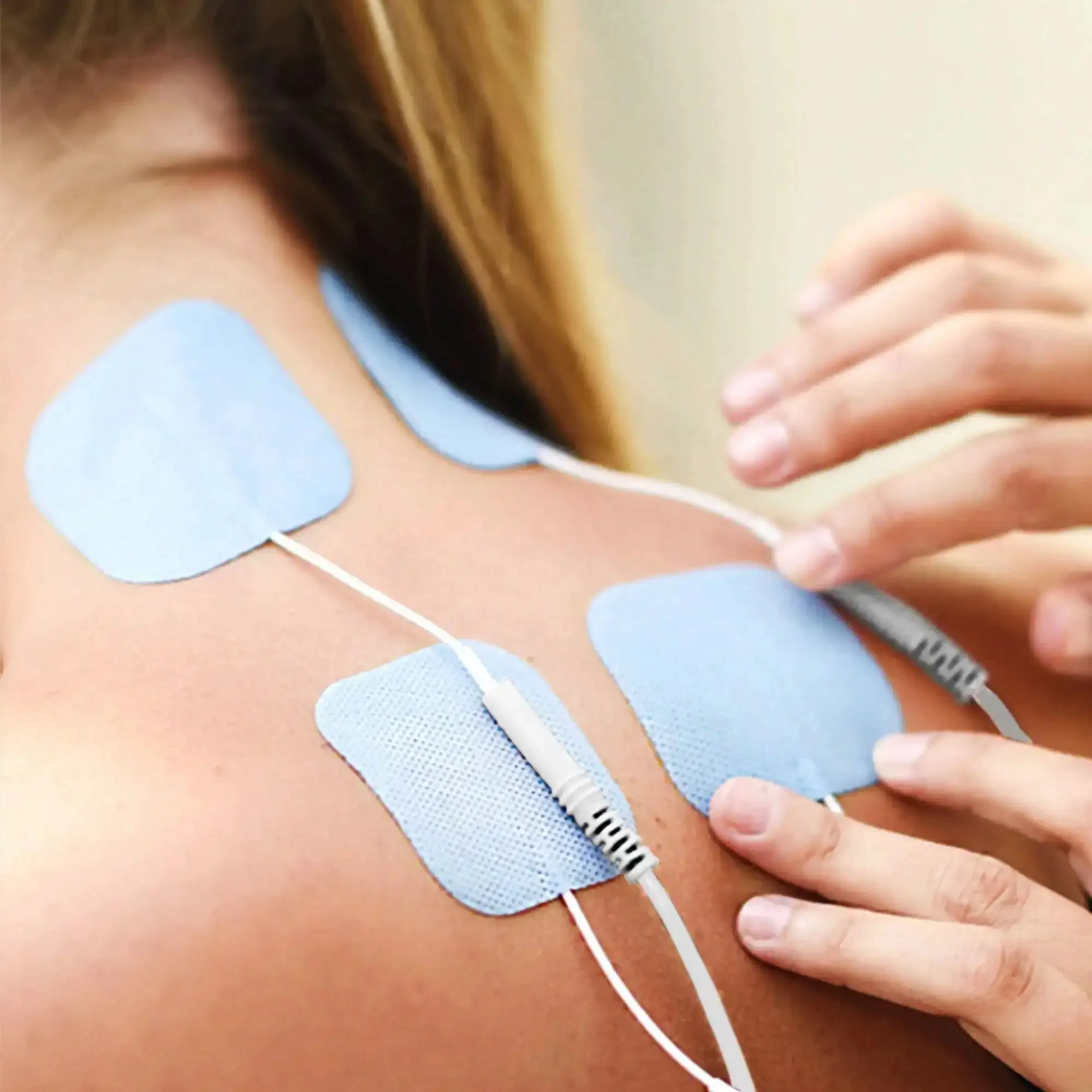 Universal Compatibility TENS Unit Replacement Pads 2x2 40 Pack Premium Reusable Electrodes Self Adhesive Non Irritating Stim Pads For Electrical Stimulation And Pain Relief - Image 2