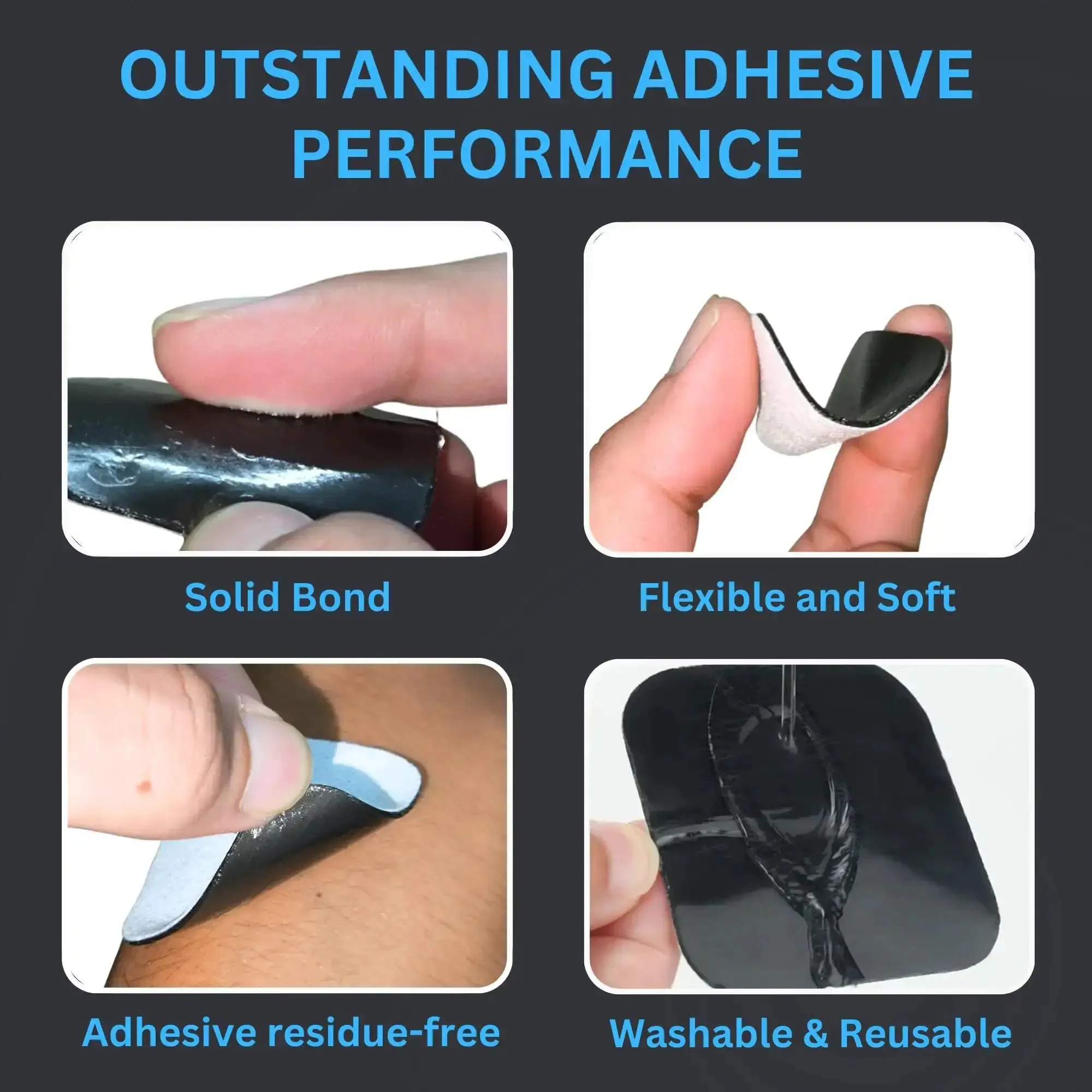 Universal Compatibility TENS Unit Replacement Pads 2x2 40 Pack Premium Reusable Electrodes Self Adhesive Non Irritating Stim Pads For Electrical Stimulation And Pain Relief - Image 9