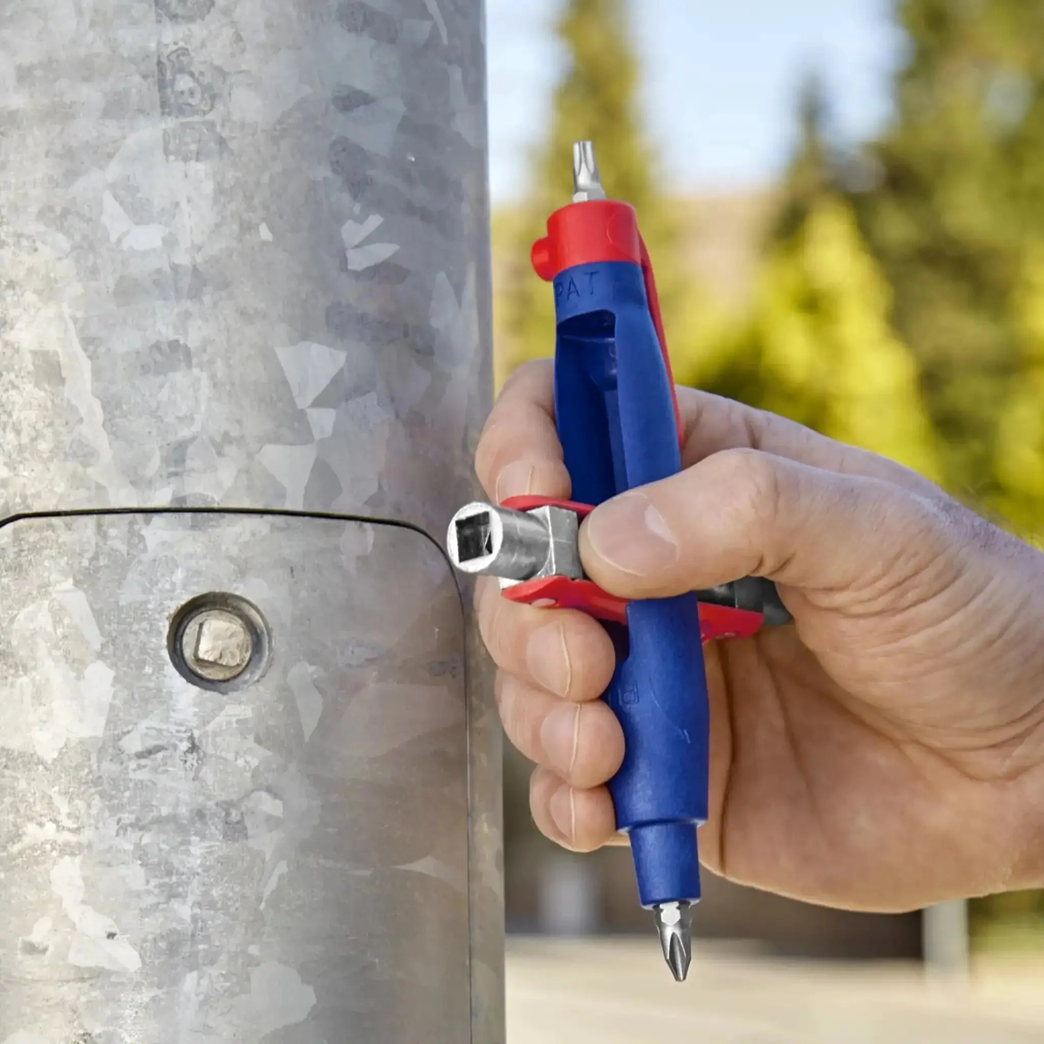 Universal Control Cabinet Key Pen Style With Clip Featuring Four Key Profiles For Gas Water And Electric Shut Offs Grab And Go Convenience Ideal For Building Installations And For Hvac Systems Pro Grade - Image 2