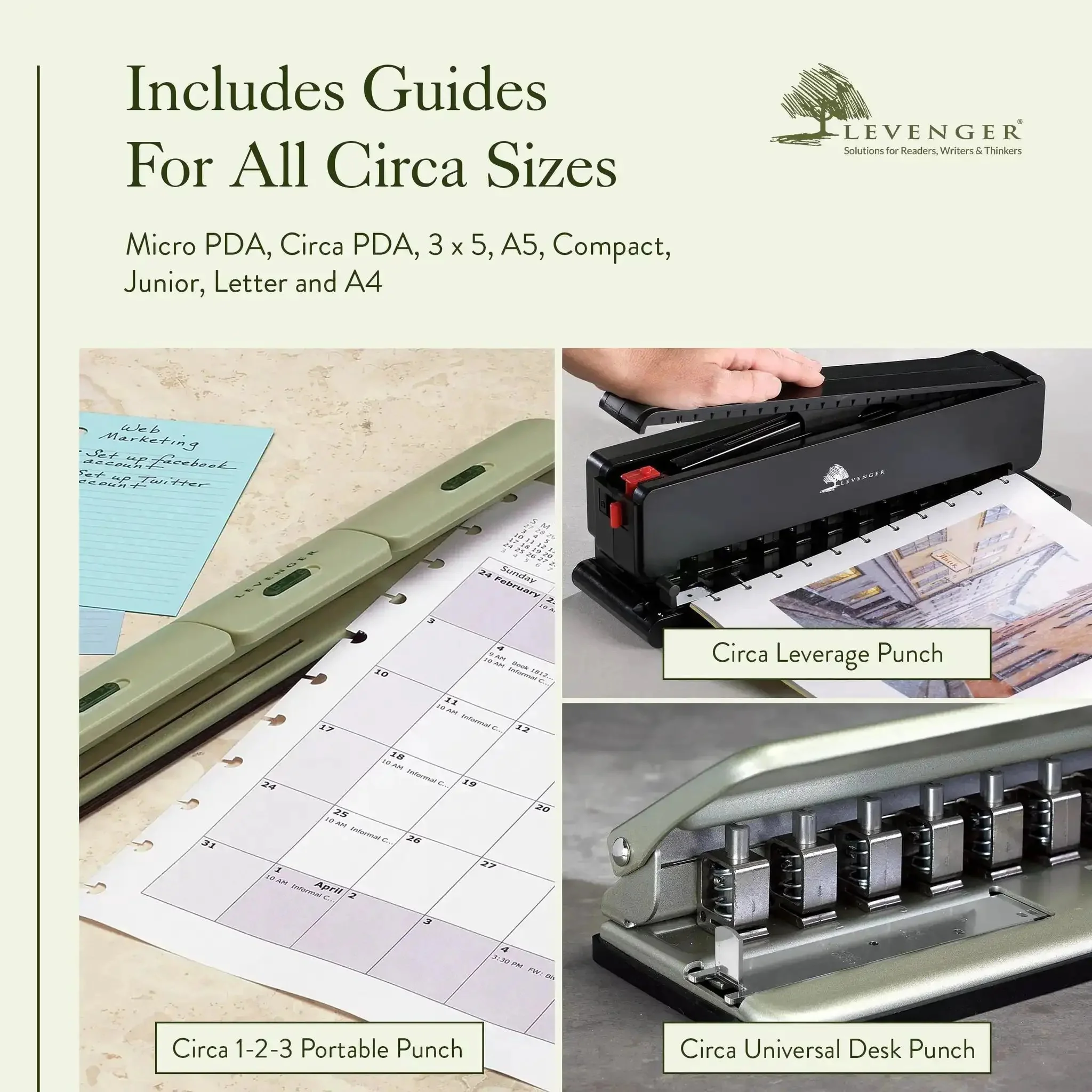 Universal Desk Discbound Hole Punch For Disc Notebooks, Heavy Duty Metal Paper Puncher That Handles Up To Six Sheets At A Time, Perfect For Home Office, School Or Business Use - Image 3