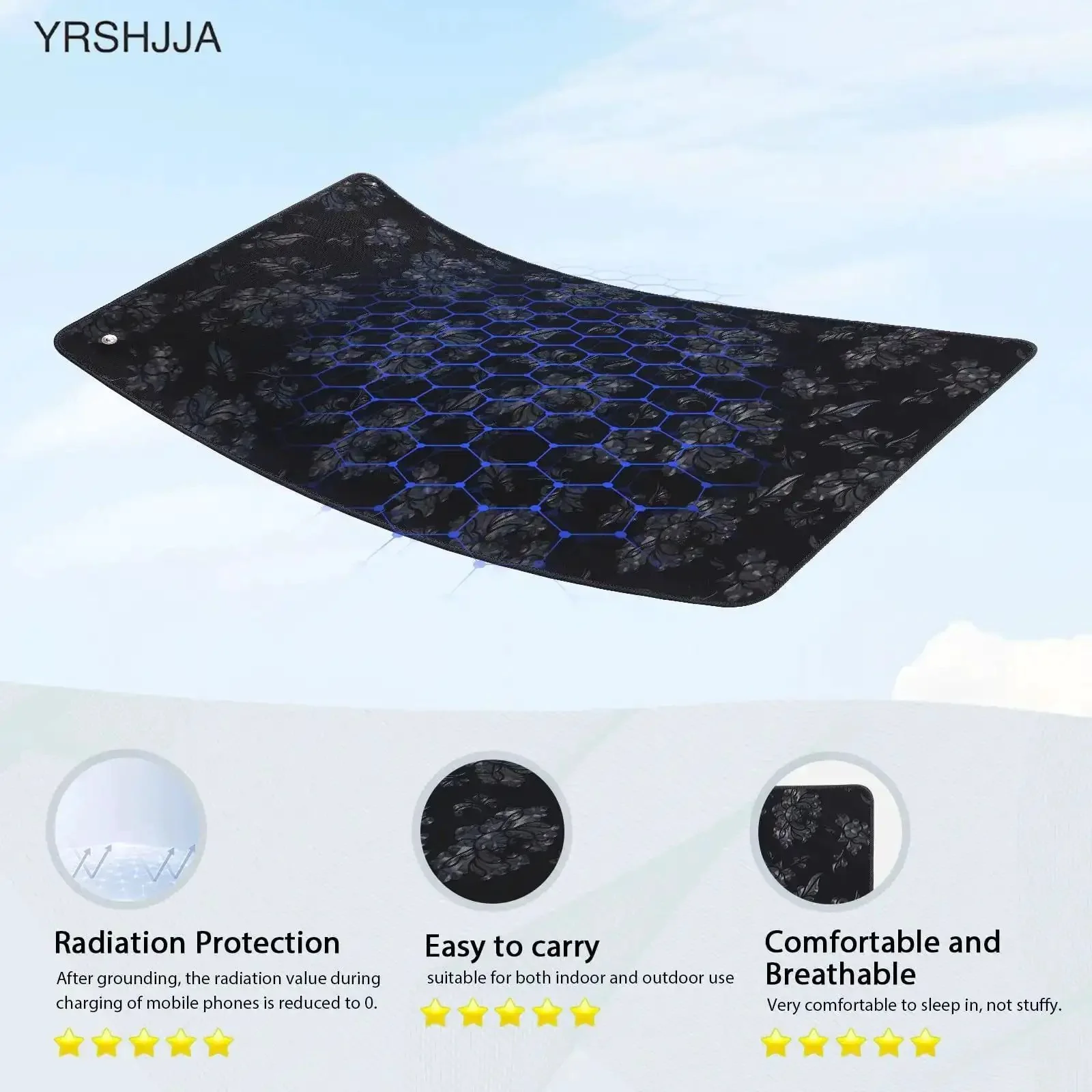 Universal Grounding Mat Kit With Wrist Strap For Sleep Boost, Pain Relief, Inflammation Reduction, And Balance, 23.6 By 13 Inch, 3D Contact Design For Strong Grounding, Durable Build, Easy Maintenance - Image 4