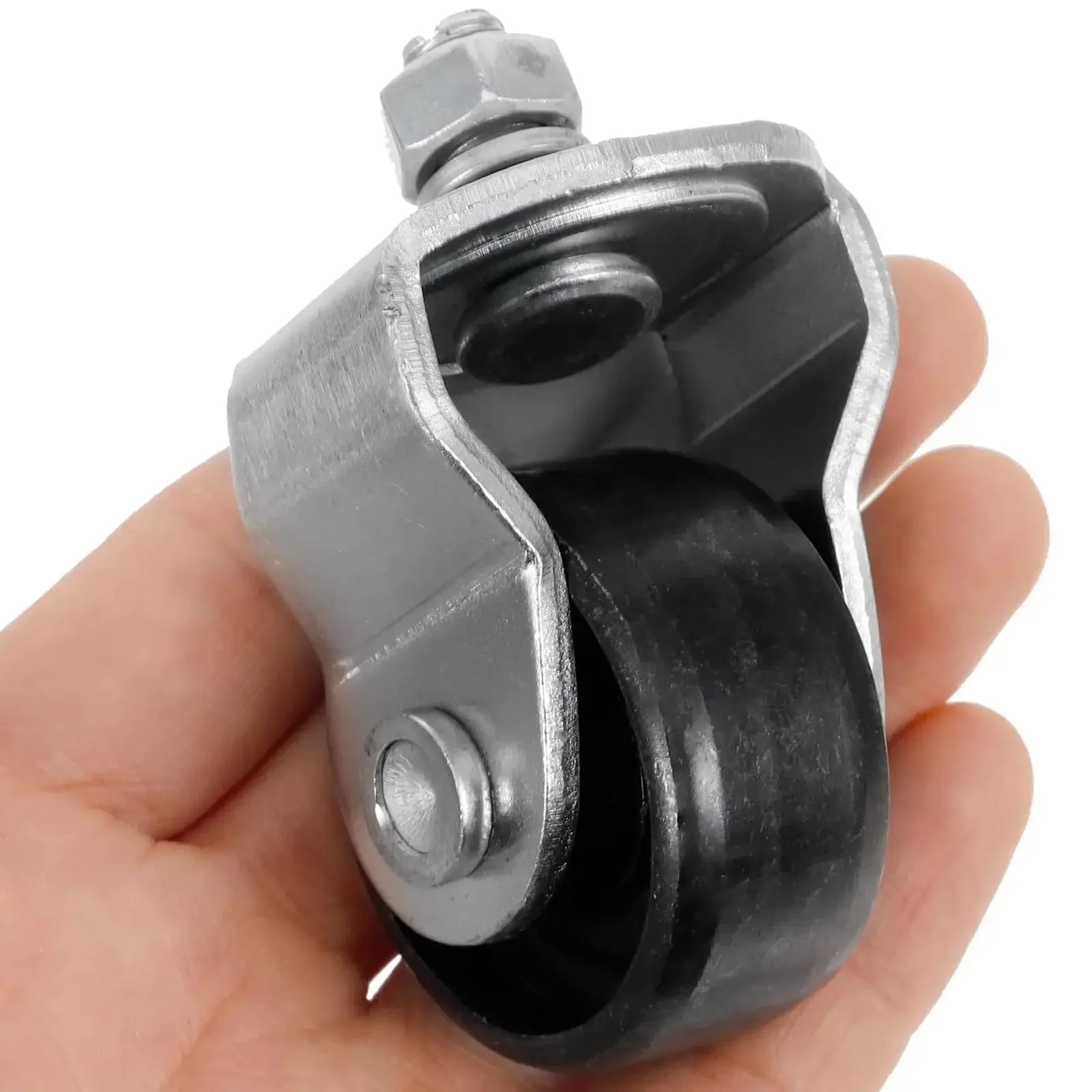 Universal Hydraulic Floor Jack Caster Wheel Replacement 2.75x1.96x1.57 In Swivel Wheel For Heavy Duty Jacks Carts Trailers And Garage Use With Durable Steel Construction And Smooth Rolling Mobility - Image 8