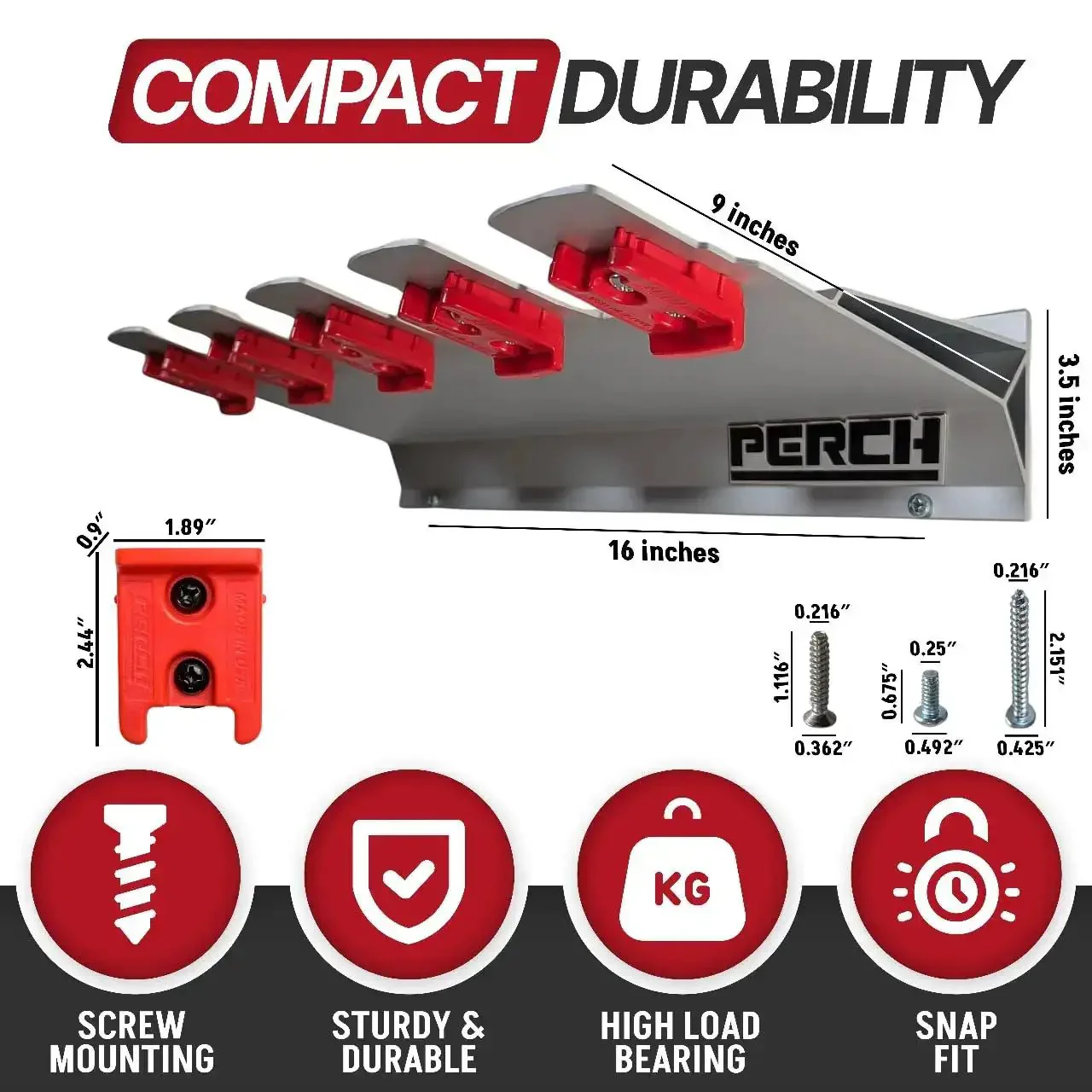 Universal M18 18V Tool Organizer Rack For Five Cordless Tools, Easy Mount Modular Holder For Drills, Impact Drivers, Jigsaws, Reciprocating Saws And More, Durable Cordless Tool Rack For Home Garage Shop - Image 7