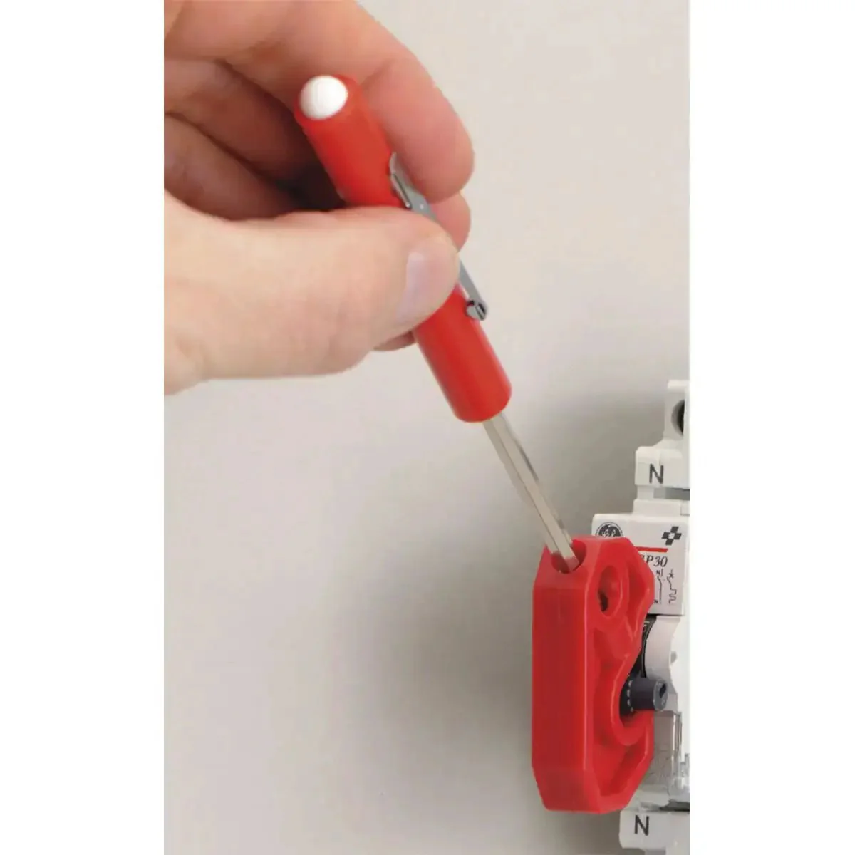 Universal Miniature Circuit Breaker Lockout Device For OSHA Compliant Lockout Tagout Programs, Fits Most ISO and DIN Breakers, Worksite Friendly Toggle Lockout For Safe Electrical Maintenance And Compliance - Image 5
