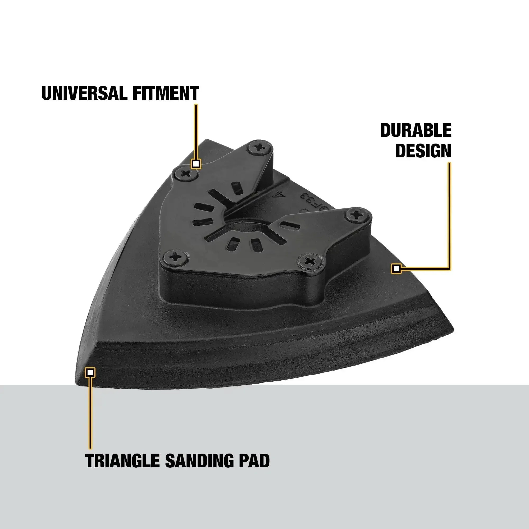 Universal Sanding Pad For Oscillating Tools Long Lasting Wear Fits Major Brands Without Adapters Ideal For Tight Corners And Hard To Reach Areas Delivers Smooth Finishes On DIY And Professional Sanding Projects - Image 7