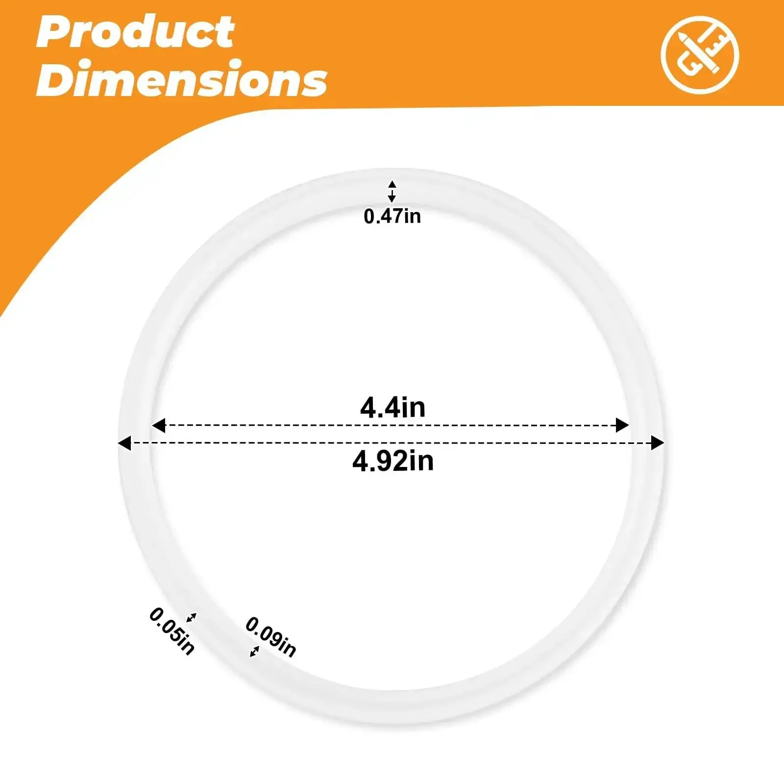 Universal Sausage Stuffer Gasket Replacement O Ring Seal For Vertical And Horizontal 3 5 7 L Sausage Makers Fits Most Brands Replacement Plunger Gasket Part - Image 2
