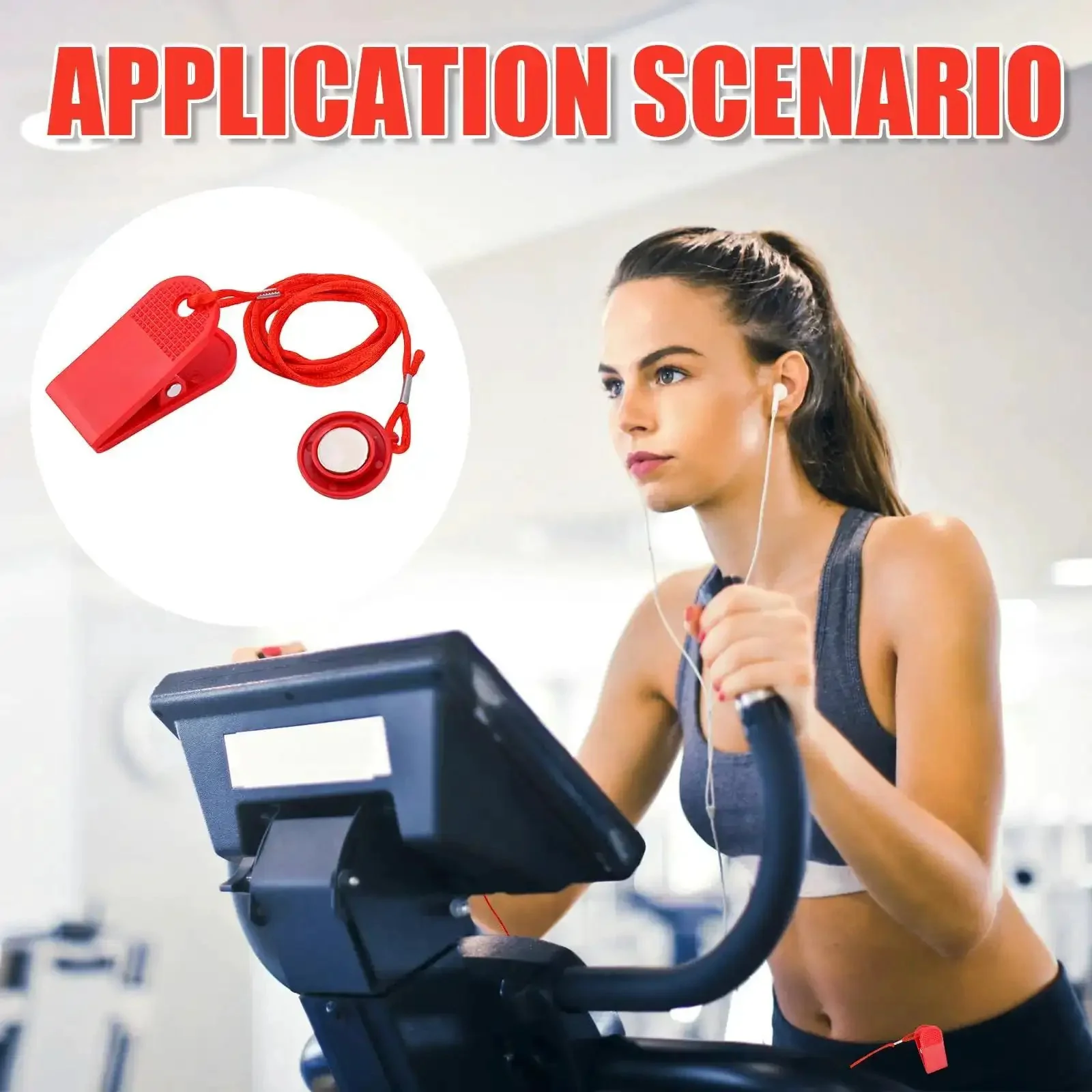 Universal Treadmill Safety Key Replacement With Emergency Stop Magnet For Most Running Machines Must Have Durable PVC Magnetic Key Accessory Long Lasting Easy To Install Quick Setup For Home Gyms - Image 4