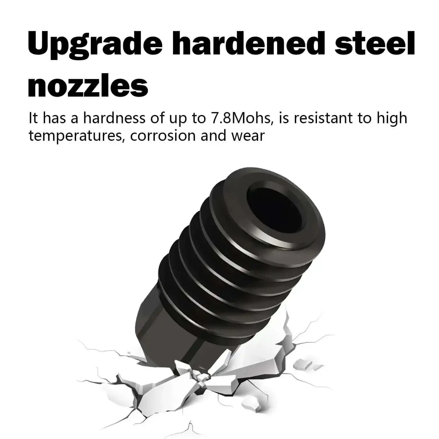 Upgrade 2.0 Ceramic Hotend Kit 0.4mm For Flashforge Adventurer 5M And 5M Pro Quick Detachable Hardened Nozzle Heating Block Heat Sink Thermistor Heating Tube Silicone Cover - Image 5