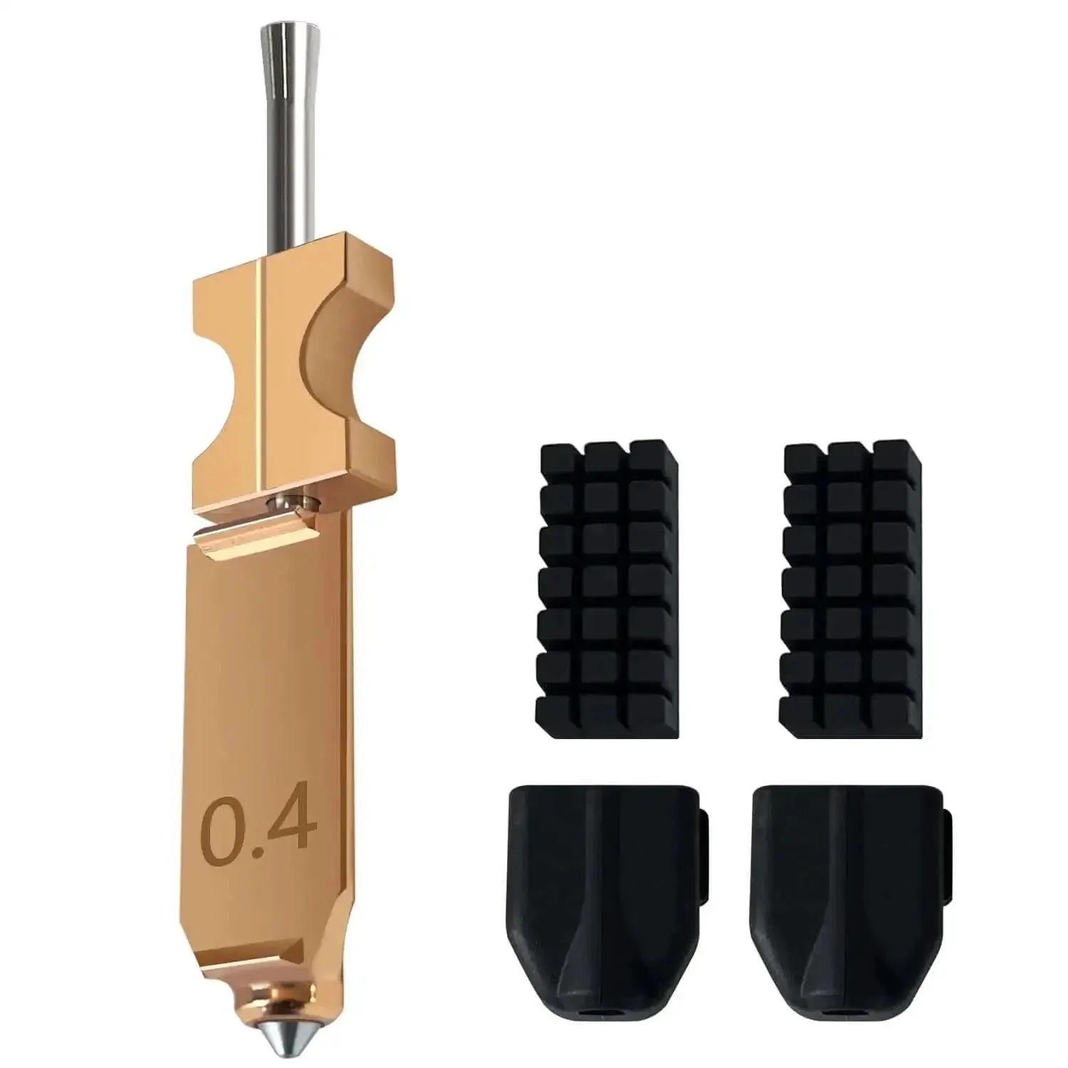 Upgraded 0.4mm Hotend Kit For Flashforge AD5X Quick Detachable Nozzle Extruder With Quick Release Nozzle Heater Block Throat Tube Plus 2 Pack Silicone Covers And 2 Pack Nozzle Brushes 3D Printer Accessory