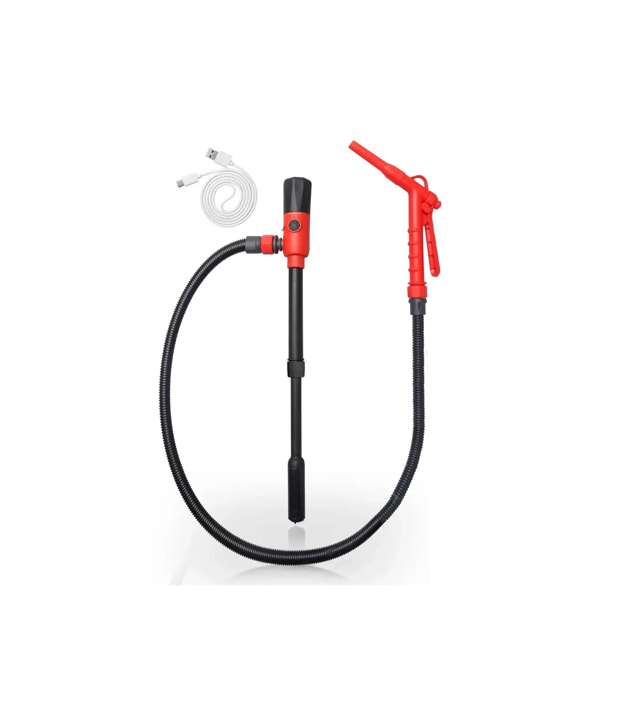 Upgraded 2025 Fuel Transfer Pump With Leak Proof USB Charging And AA Battery Backup, Easy Pour Gas Can Pump, 2.8 GPM Portable Gasoline Pump, Dual Power Options For Quick, No Mess Refuels
