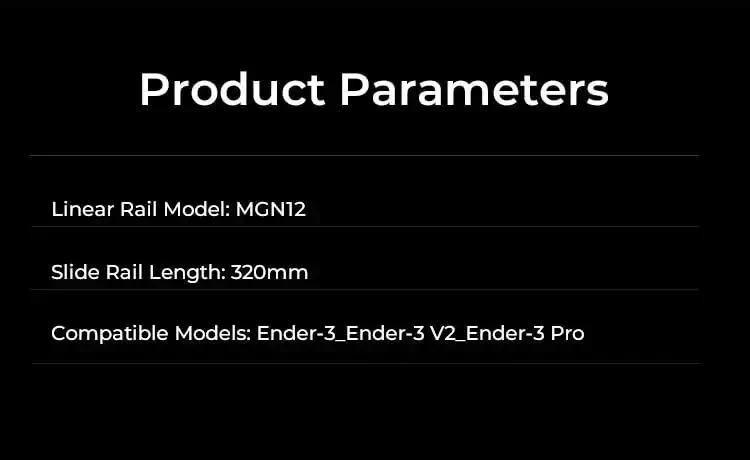 Upgraded Ender-3 Linear Rail Guide Kit MGN12 320mm For Ultra Smooth Motion, High Precision Printing, High Speed Performance, Long Service Life, Easy To Modify, Compatible With Ender-3, Ender-3 Pro, Ender-3 V2 - Image 2
