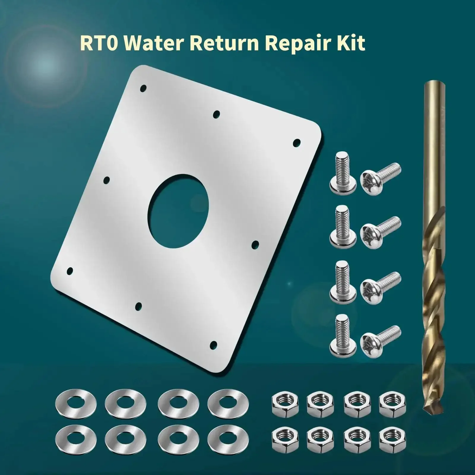 Upgraded RT0 Water Return Repair Kit For Rusty Pool Walls, Quick Above Ground Pool Wall Fix, Fits Return Fitting, Prevents Leaks And Oxidation, Heavy Duty Rust Repair Kit For Concrete And Vinyl Wall Panels - Image 3