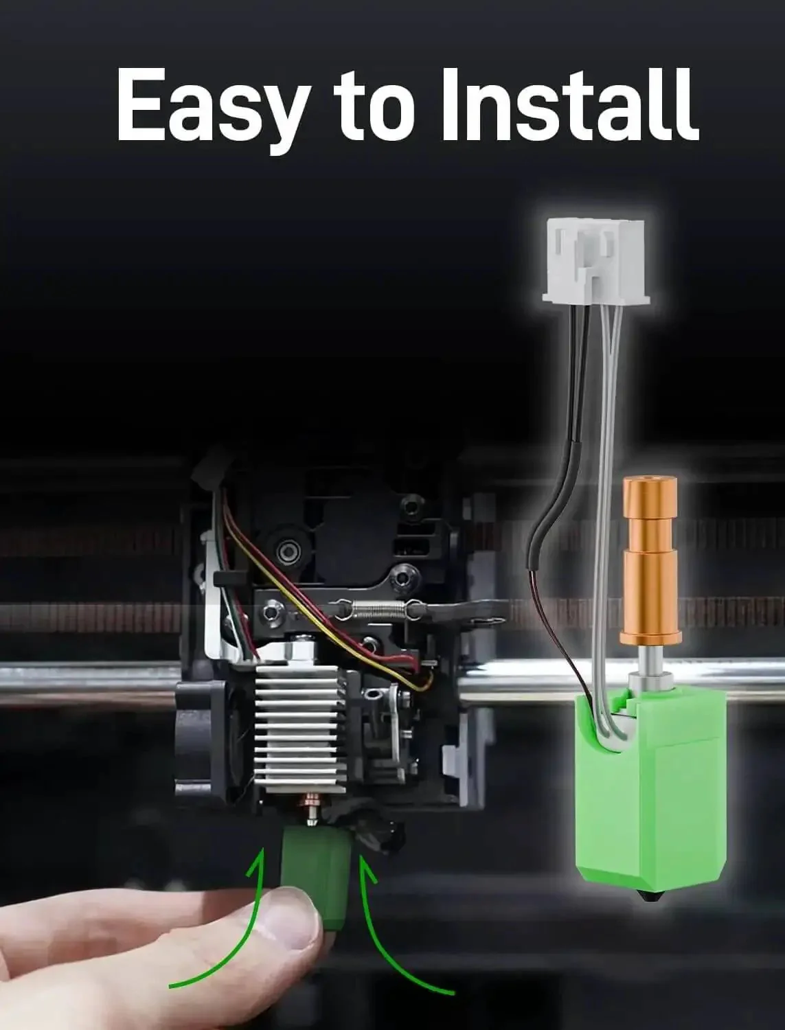 Upgraded S1 S1C Hotend Kit With 0.2 0.4 0.6 0.8mm Hardened Nozzles For FDM 3D Printers Rapid Heating Ceramic Hotends 200K Thermal Conductivity Plug And Play Replacement For S1 And S1 Combo High Temp Performance - Image 2