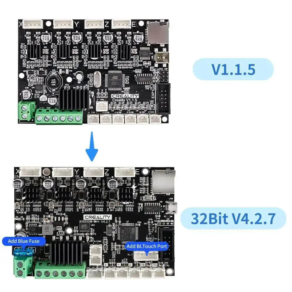 Upgraded Silent Mainboard With TMC2225 Drivers For Ender 3 Series 3D Printers Marlin 2.0 Ready Dead Quiet Performance Under 50dB Compatible With Ender 3 Pro Ender 3 V2 Ender 3 Max Ender 3 Neo 3 V2 Neo And More - Image 4