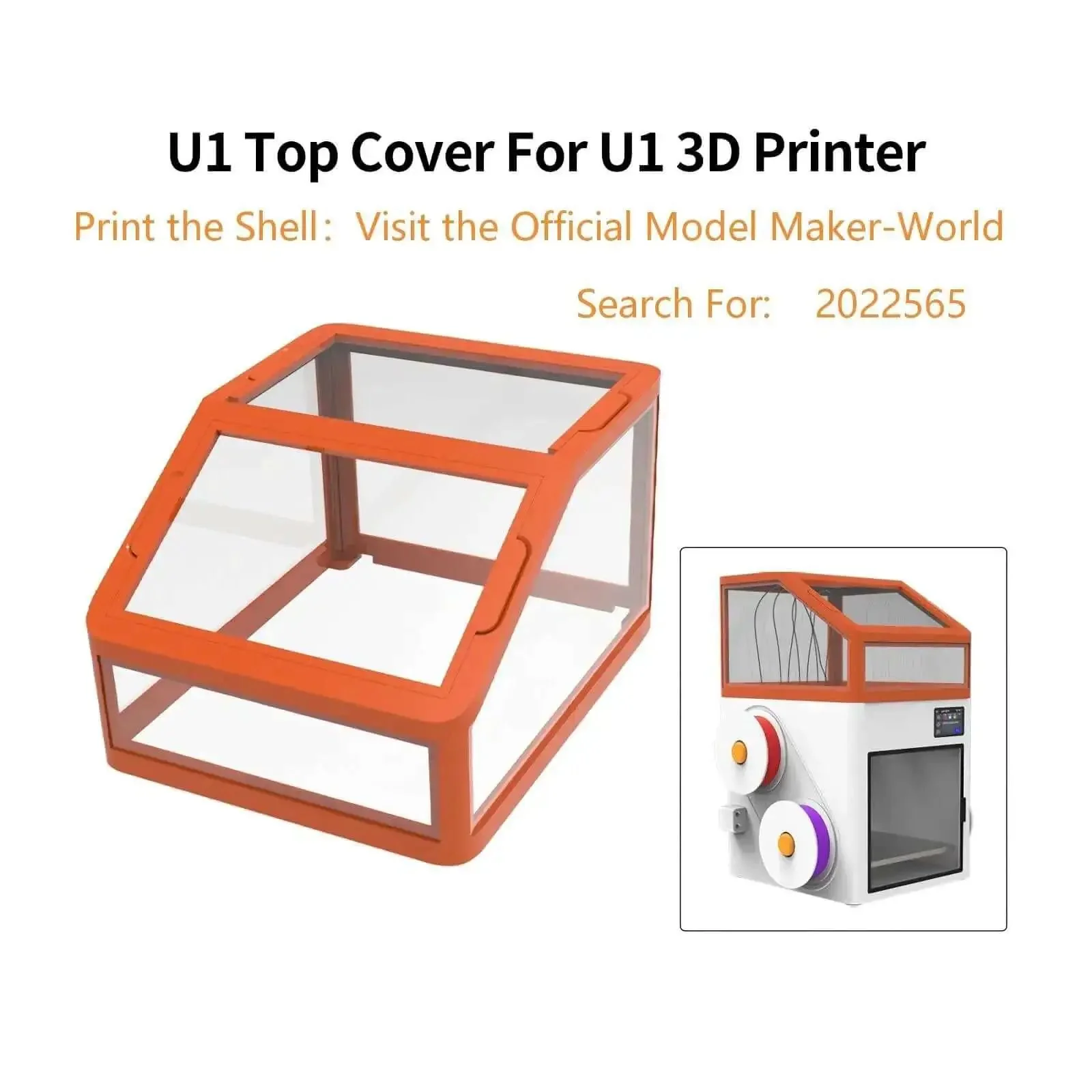 Upgraded Top Cover For Snapmaker U1 Printer With DIY Color Options And Pro Grade Style Optimized Enclosure For Quiet Printing Odor Reduction And Stable High Temp Filament Performance For ASA And PC - Image 8