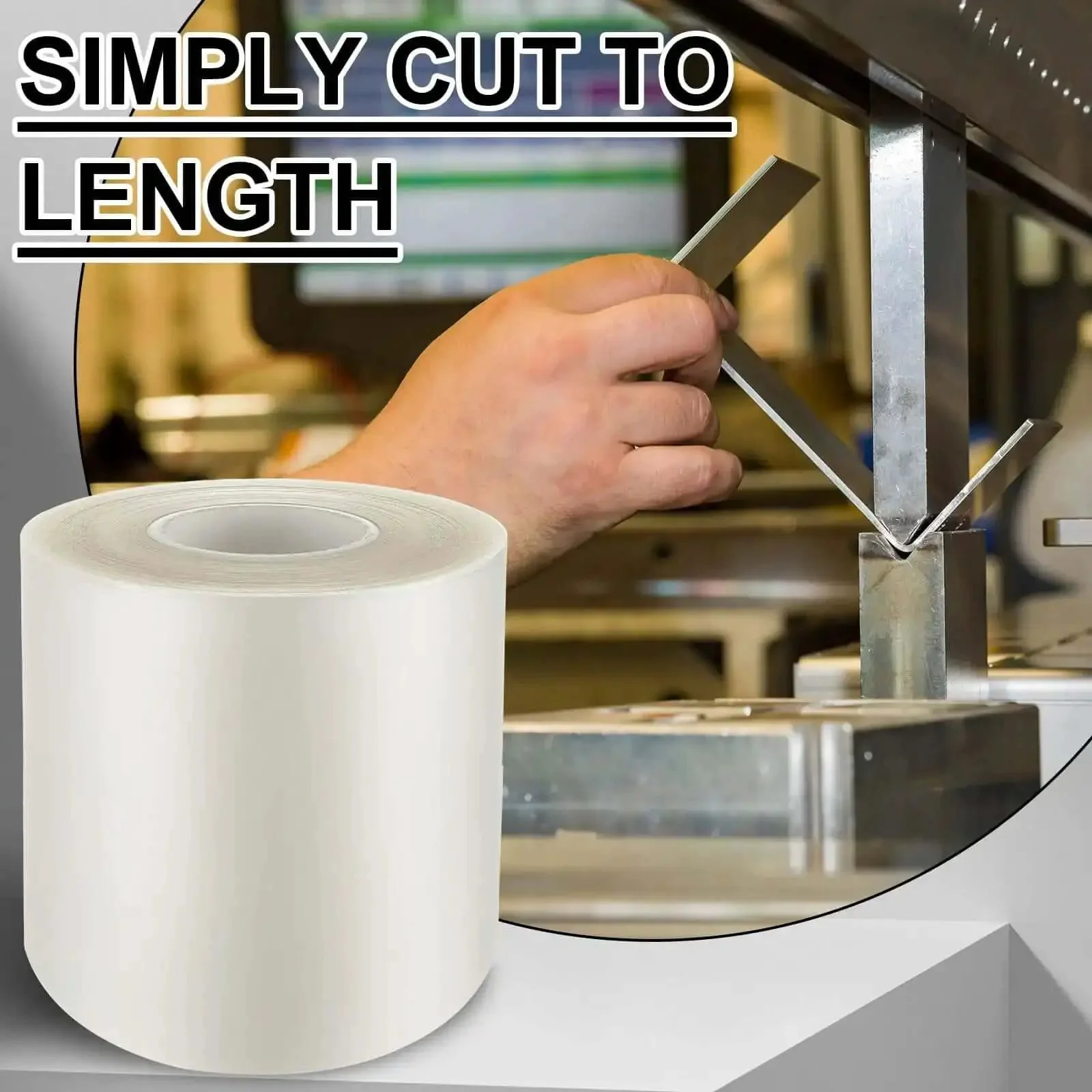 Urethane Die Guard Film for Press Brakes Protective Tape for Metal Bending Dies Prevent Scratches on Stainless Steel and Aluminum Cushioned Shield 6 Inch by 0.030 Inch by 100 Feet - Image 4