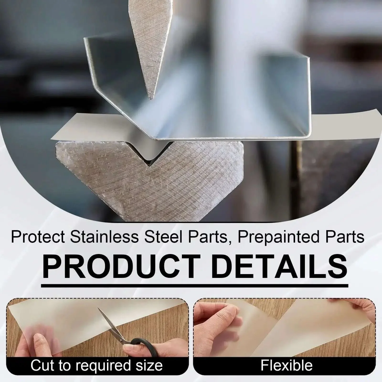 Urethane Die Guard Film for Press Brakes Protective Tape for Metal Bending Dies Prevent Scratches on Stainless Steel and Aluminum Cushioned Shield 6 Inch by 0.030 Inch by 100 Feet - Image 5
