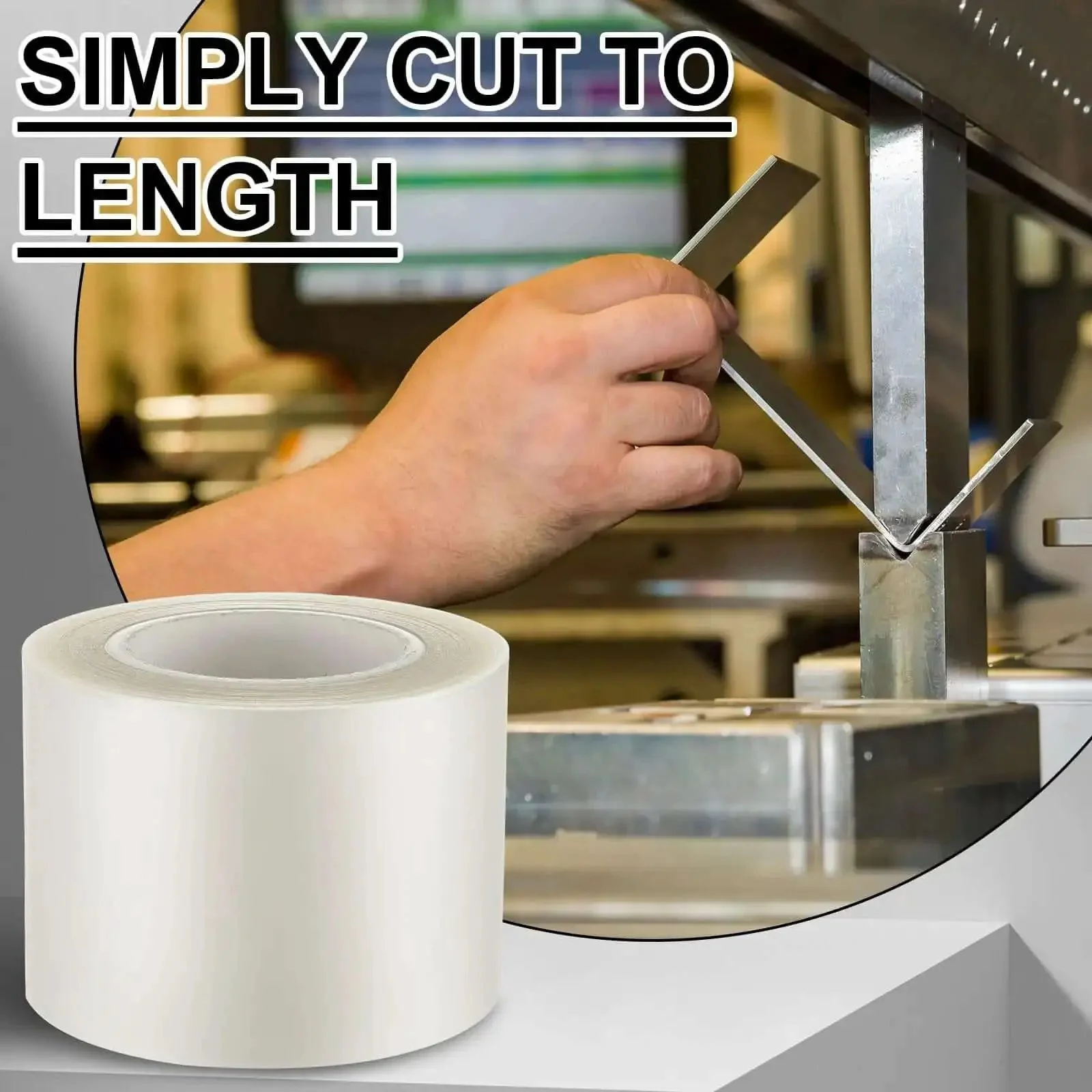 Urethane Press Brake Die Protection Film Roll Protects Dies From Scratches And Dents During Metal Bending On Stainless Steel And Aluminum Four Inch Wide Twelve Thousandths Inch Thick One Hundred Foot Long - Image 4