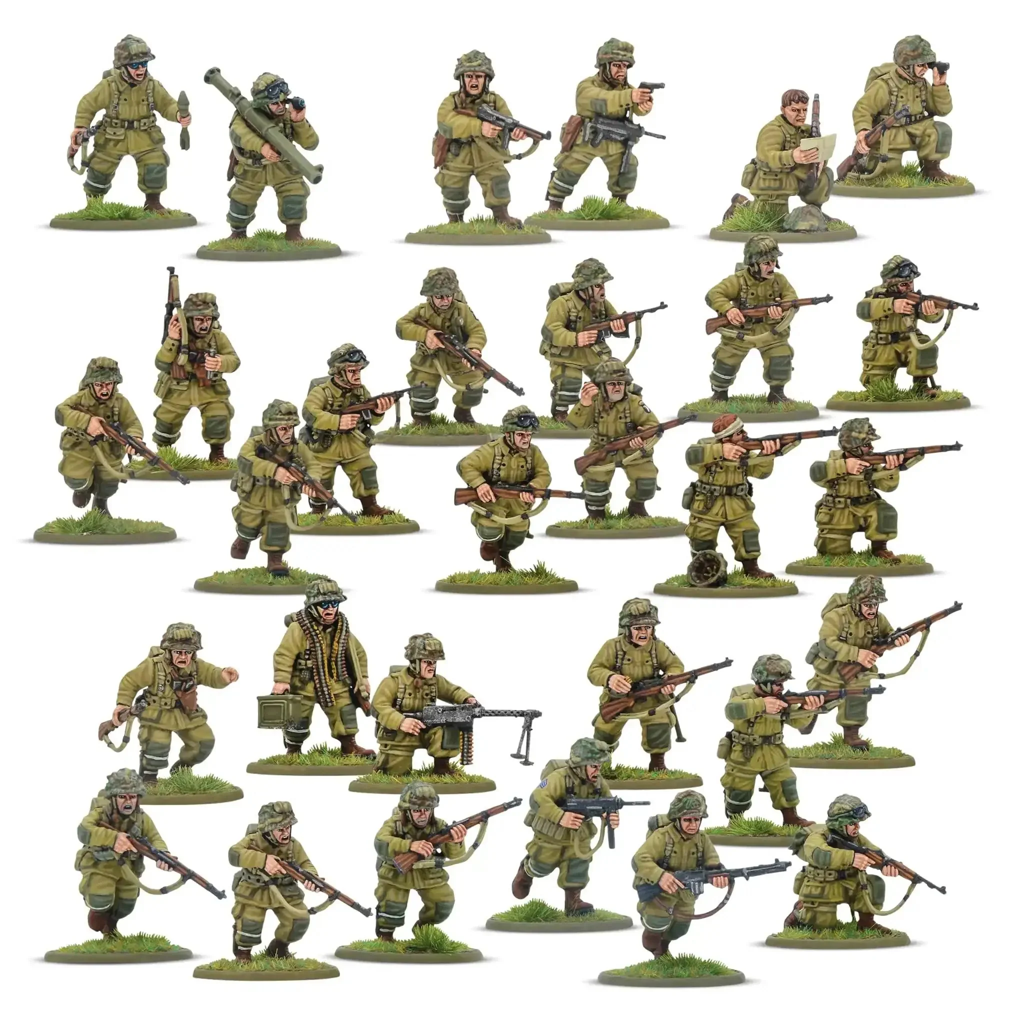 US Airborne D Day Platoon 28mm Miniatures For Bolt Action War Gaming Kit With 30 Plastic Infantry In M42 Jump Uniforms Highly Detailed World War II Figures For Tabletop Battle - Image 9