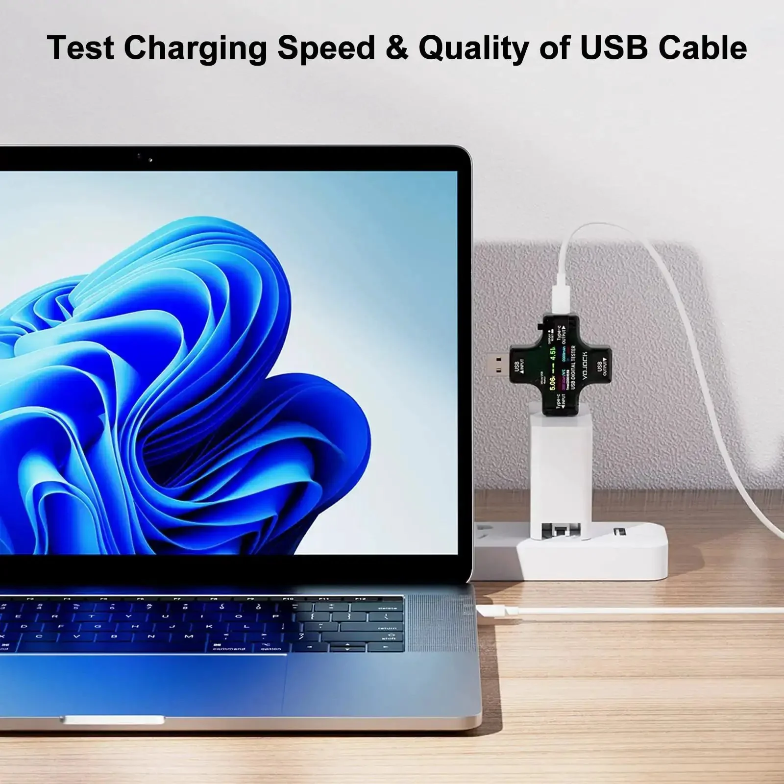 USB C Power Meter And Voltage Current Tester 2 In 1 Digital Multimeter For 3.6 To 32V 0 To 8A Type C Voltmeter Battery Capacity Amperage Power Bank Charger Detector For Checking Fast Charging And Cable Quality - Image 7