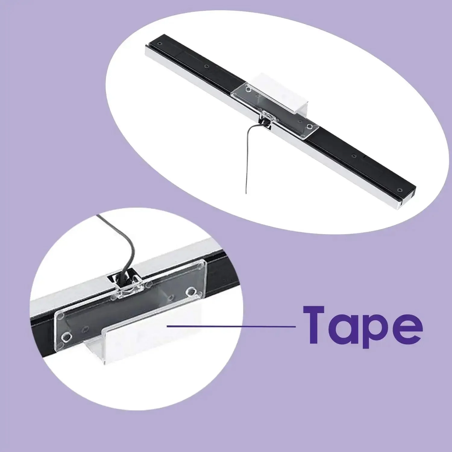 USB Sensor Bar For Nintendo Wii And Wii U, Replacement Wired Infrared Ray Sensor Bar, Plug And Play USB Powered, No Fuss Setup For Smooth Motion Controls During Gaming - Image 2