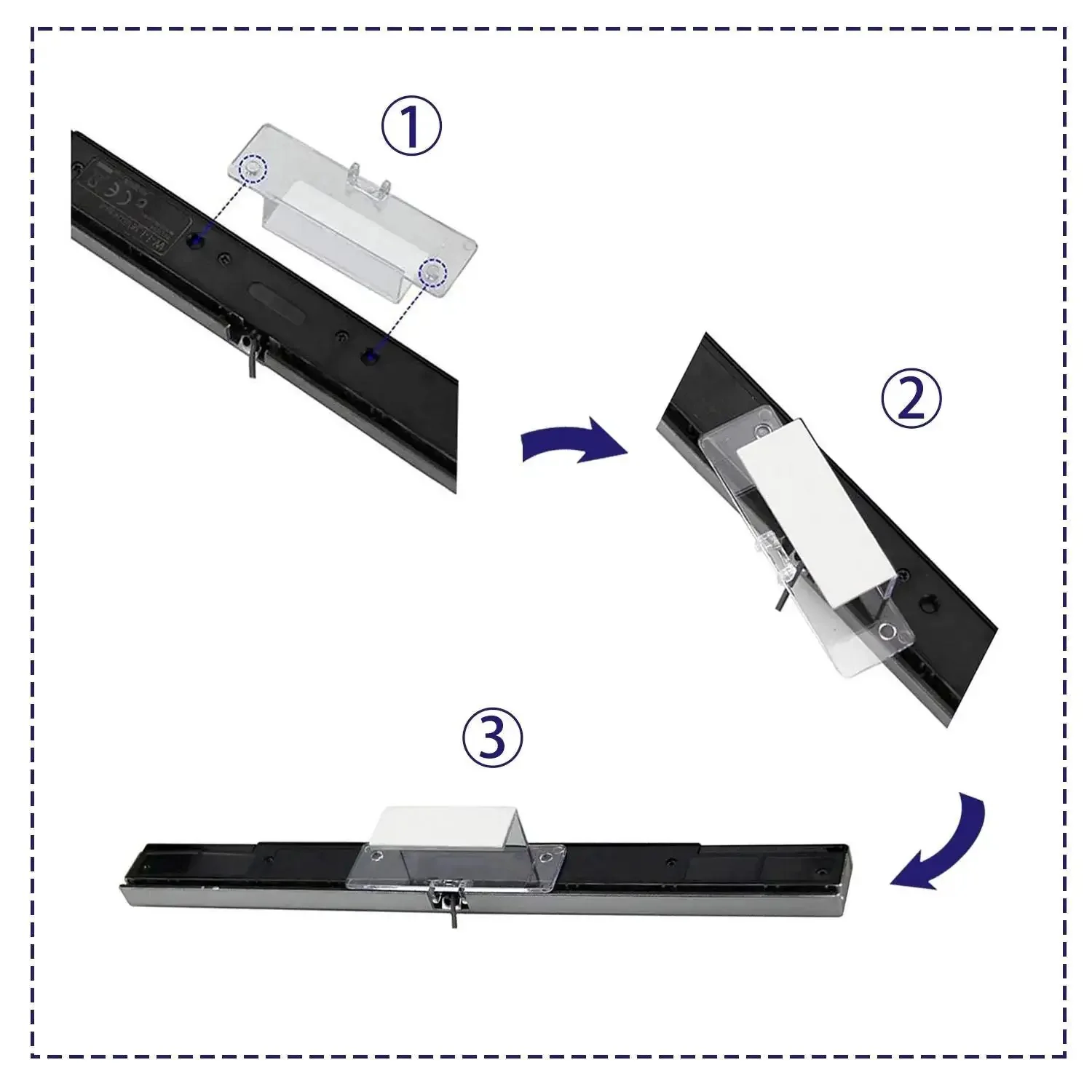 USB Sensor Bar For Nintendo Wii And Wii U, Replacement Wired Infrared Ray Sensor Bar, Plug And Play USB Powered, No Fuss Setup For Smooth Motion Controls During Gaming - Image 5