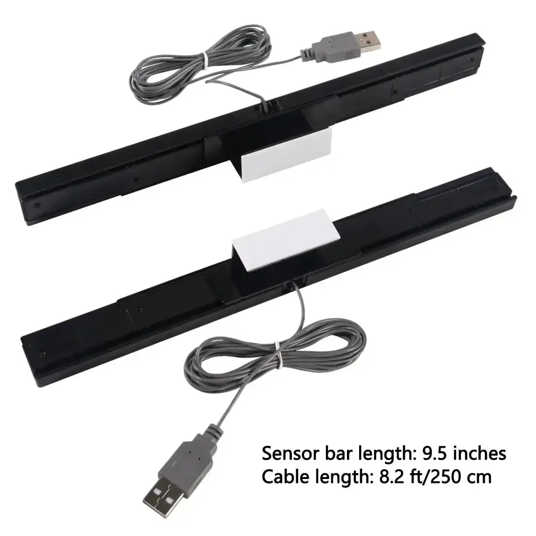 USB Wired Infrared Sensor Bar For Nintendo Wii And Wii U With Stand Black Reliable Plug And Play Sensor Bar For PC Dolphin Emulator Enhances Motion Tracking And Wireless Controller Sync For Casual Gaming - Image 8