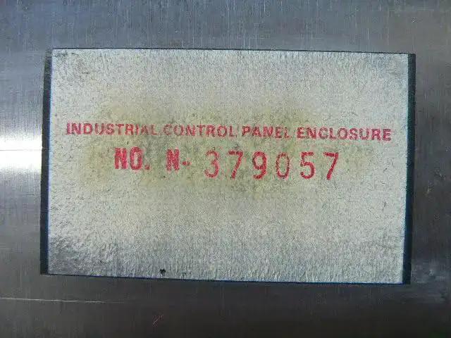 Used Industrial Control Panel Enclosure N 379057 Ready To Roll, Heavy Duty Metal Electrical Cabinet For Control Systems, Durable Enclosure Box Sealed And Prepped For Quick Mounting - Image 2