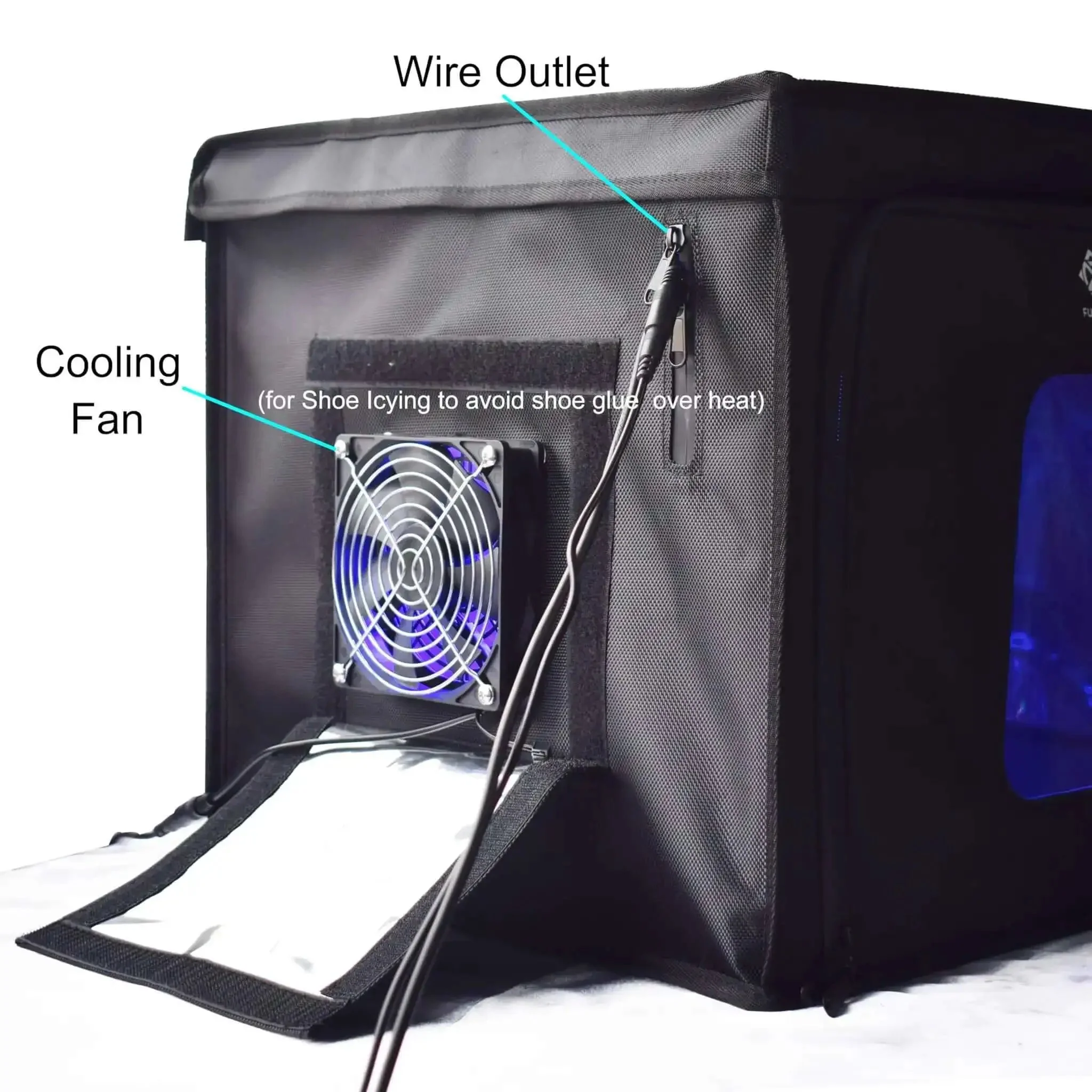 UV Light Curing Box For 3D Printing Post Processing Pro Grade Large Enclosure 365 To 460 Nanometer UV Lamp For LCD SLA DLP Resin Curing And Shoe Soles Whitening White - Image 6