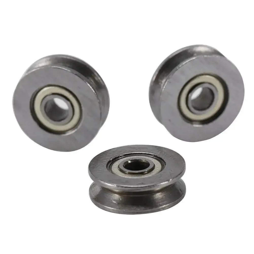 V Groove Ball Bearing 3x12x4mm Carbon Steel Double Shielded Linear Motion Bearing for Rail Systems and Track Applications 20 Pieces Set Top Notch Precision Smooth Glide Durable Low Friction - Image 2