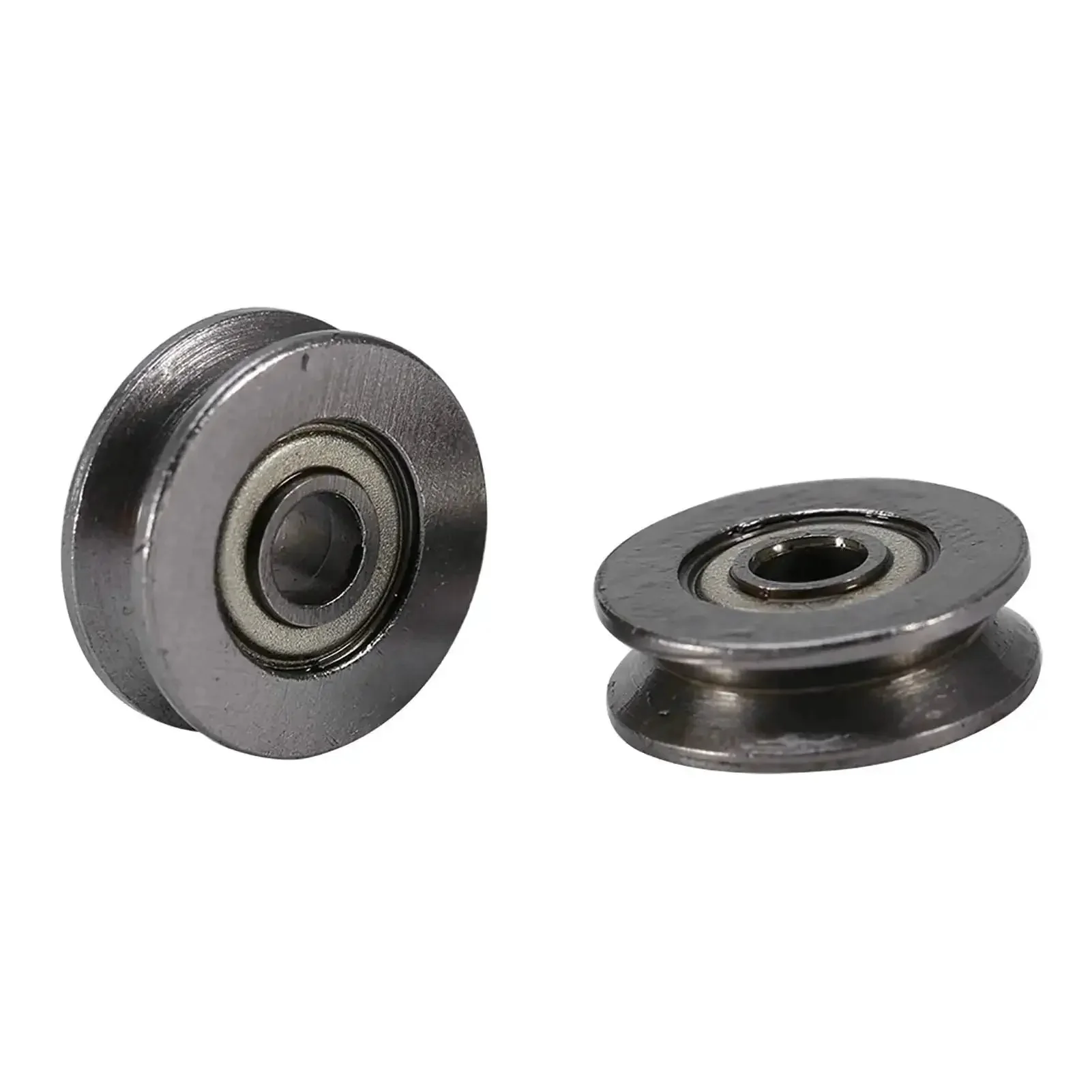 V Groove Ball Bearing Set 20 Pcs Miniature Steel V Pulley Bearings 3x12x4mm for Rail Track Linear Motion Systems Carbon Steel Build with Double Shield Seals for Smooth Quiet Operation and Long Life - Image 3
