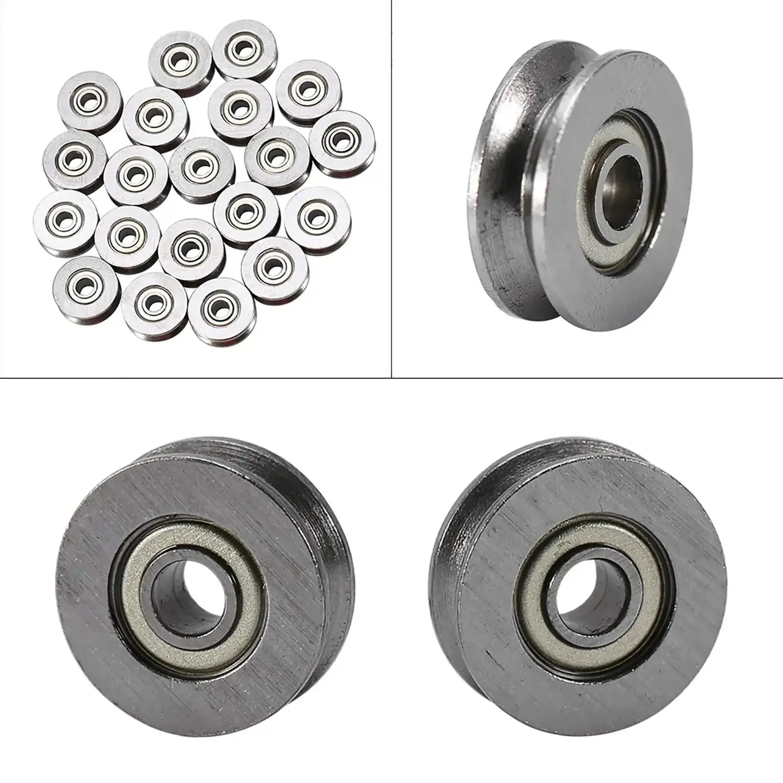 V Groove Bearings Pack Of 20 V623ZZ Guide Pulleys 3x12x4mm Miniature Carbon Steel Bearings For Rail Track Linear Motion System Gear Up For Smooth Sealed Double Shielded Operation - Image 6