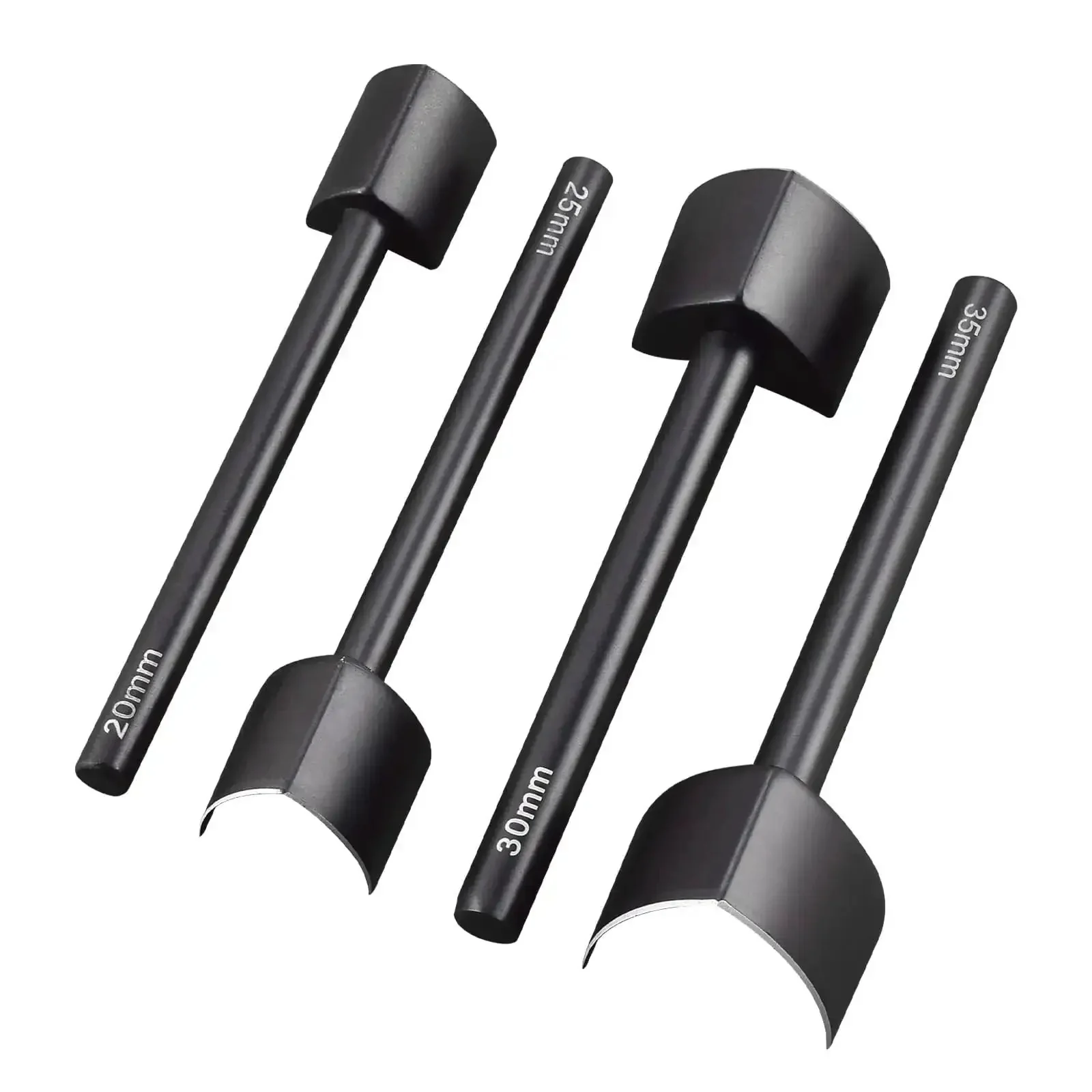 V Shape Leather Cutter Punch Set Four Size Leather Punch Kit With 20mm 25mm 30mm 35mm Holes For Belts Wallets Bags And Watch Straps DIY Leatherworking Tool In Durable Stainless Steel Pro Grade Quality