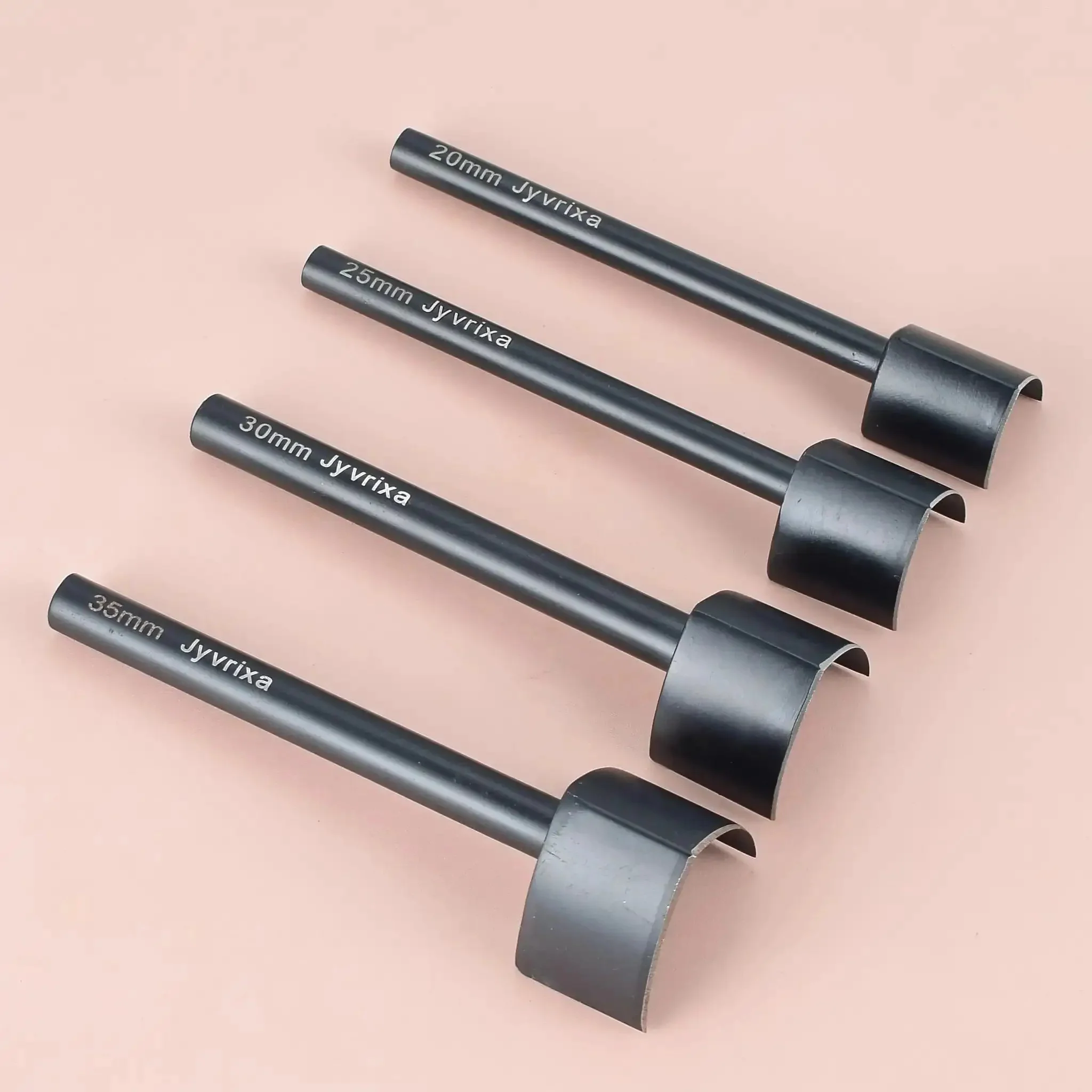 V Shape Leather Cutter Punch Set Four Size Leather Punch Kit With 20mm 25mm 30mm 35mm Holes For Belts Wallets Bags And Watch Straps DIY Leatherworking Tool In Durable Stainless Steel Pro Grade Quality - Image 5