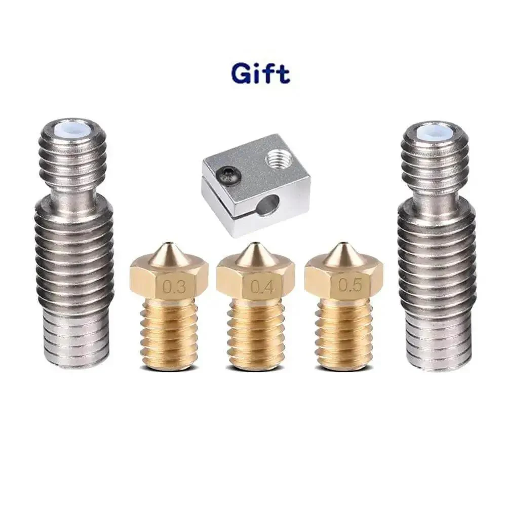 V6 Hot End Full Kit For 1.75mm 12V Bowden RepRap 3D Printer Extruder Parts With 0.4mm Nozzle Anti Leakage Design Easy Install NTC Thermistor Compatible With All 1.75mm V6 Style Hot Ends - Image 2