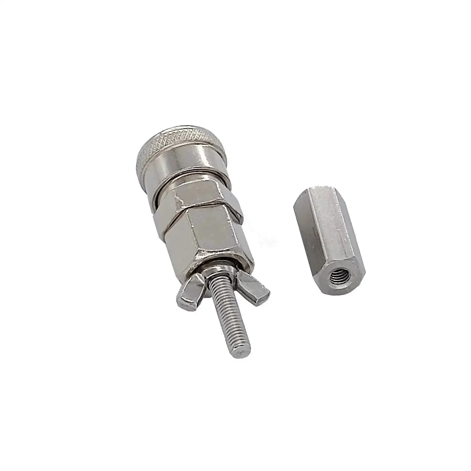 VacU Lock End Connector For Reciprocating Linear Actuator DIY Design In Stainless Steel With M8 Thread 3.3 Inch Height And 121g Weight Durable Heavy Duty Quick Connect For Industrial Apps And Home DIY Projects - Image 3