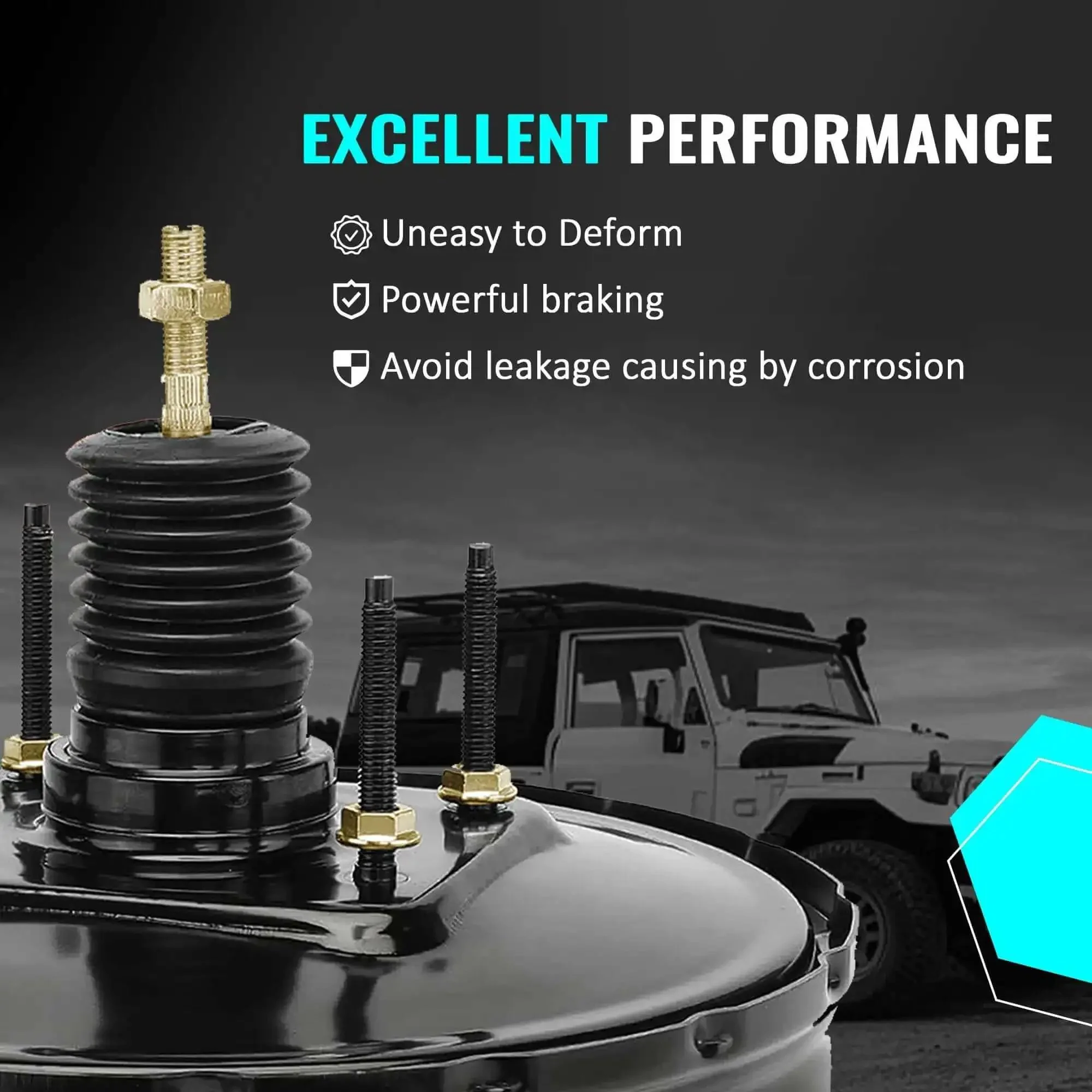 Vacuum Power Brake Booster 54-74400 For Ford F250 F350 Trucks 1987 1997 Without Master Cylinder Heavy Duty Upgrade Fit For Ford Pickup With Easy Install - Image 3