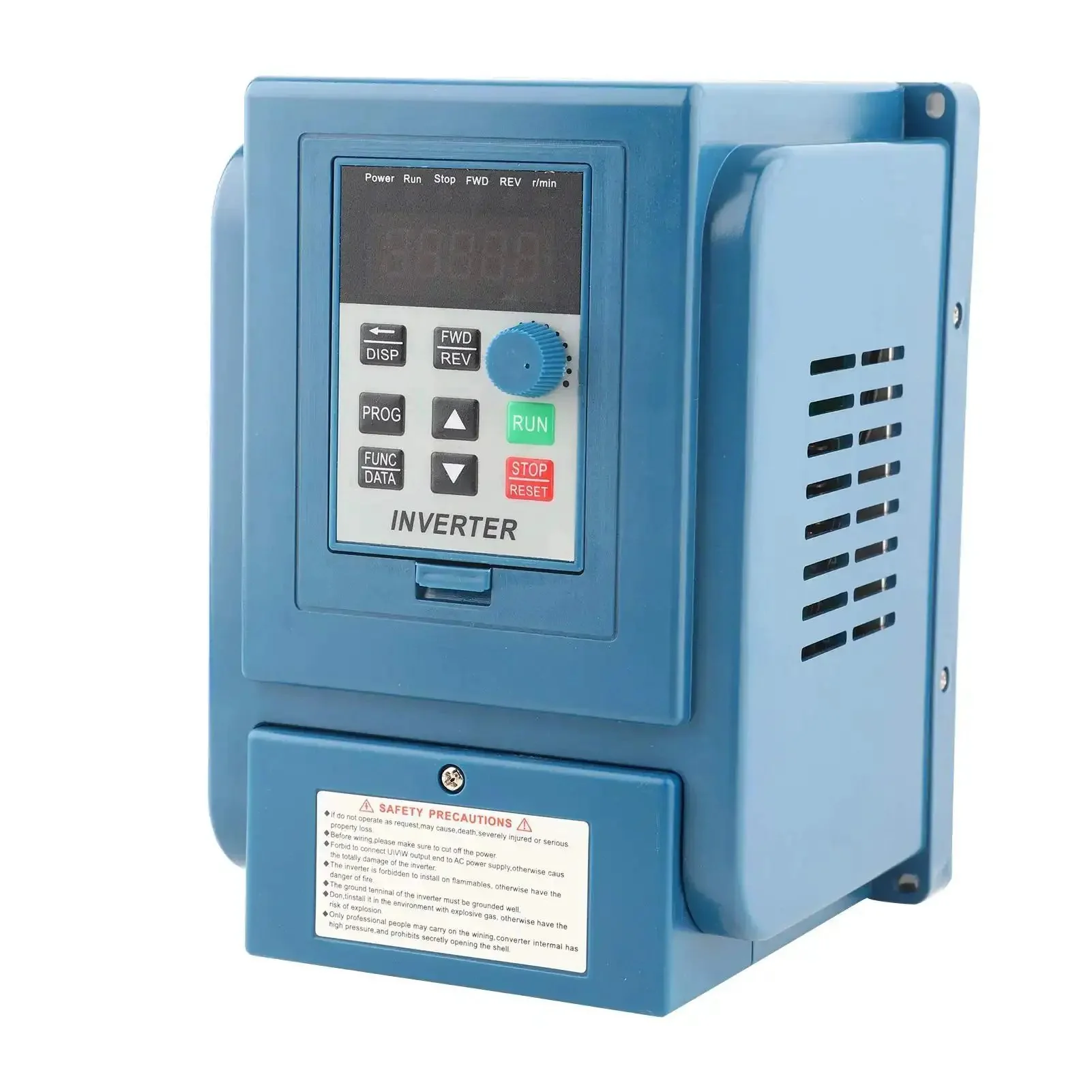 Variable Frequency Drive 380V 3A Speed Controller For 3 Phase 0.75kW Motor With Wide Speed Range And Beefed Up Anti Trip For Tough Heavy Industrial Use