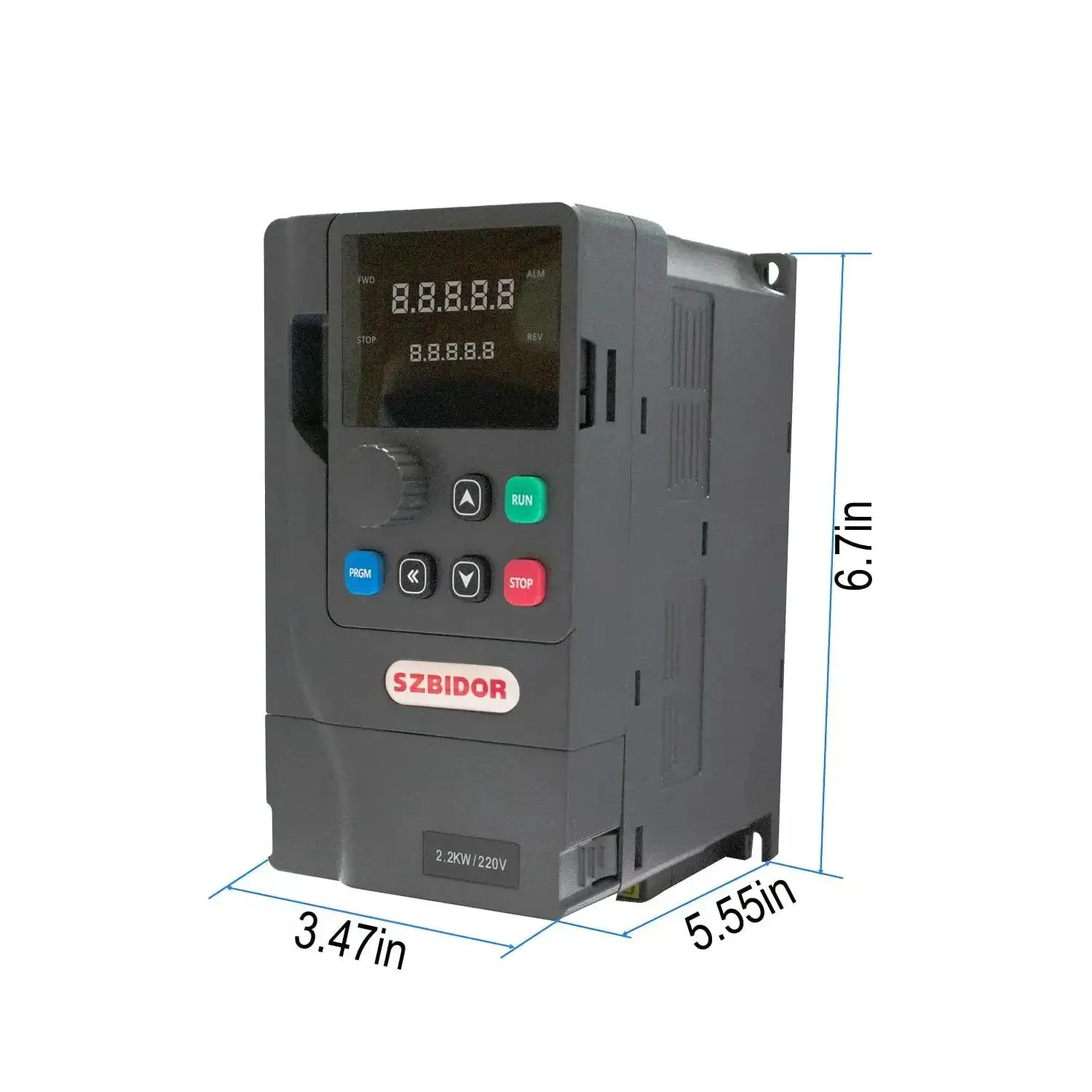 Variable Frequency Drive 4KW 5HP 18A 220V Single Phase To Three Phase All In One Converter Inverter For Smooth Three Phase Motor Speed Control No Fuss Works With Pumps Fans Conveyors CNC HVAC Drills Spindles - Image 4