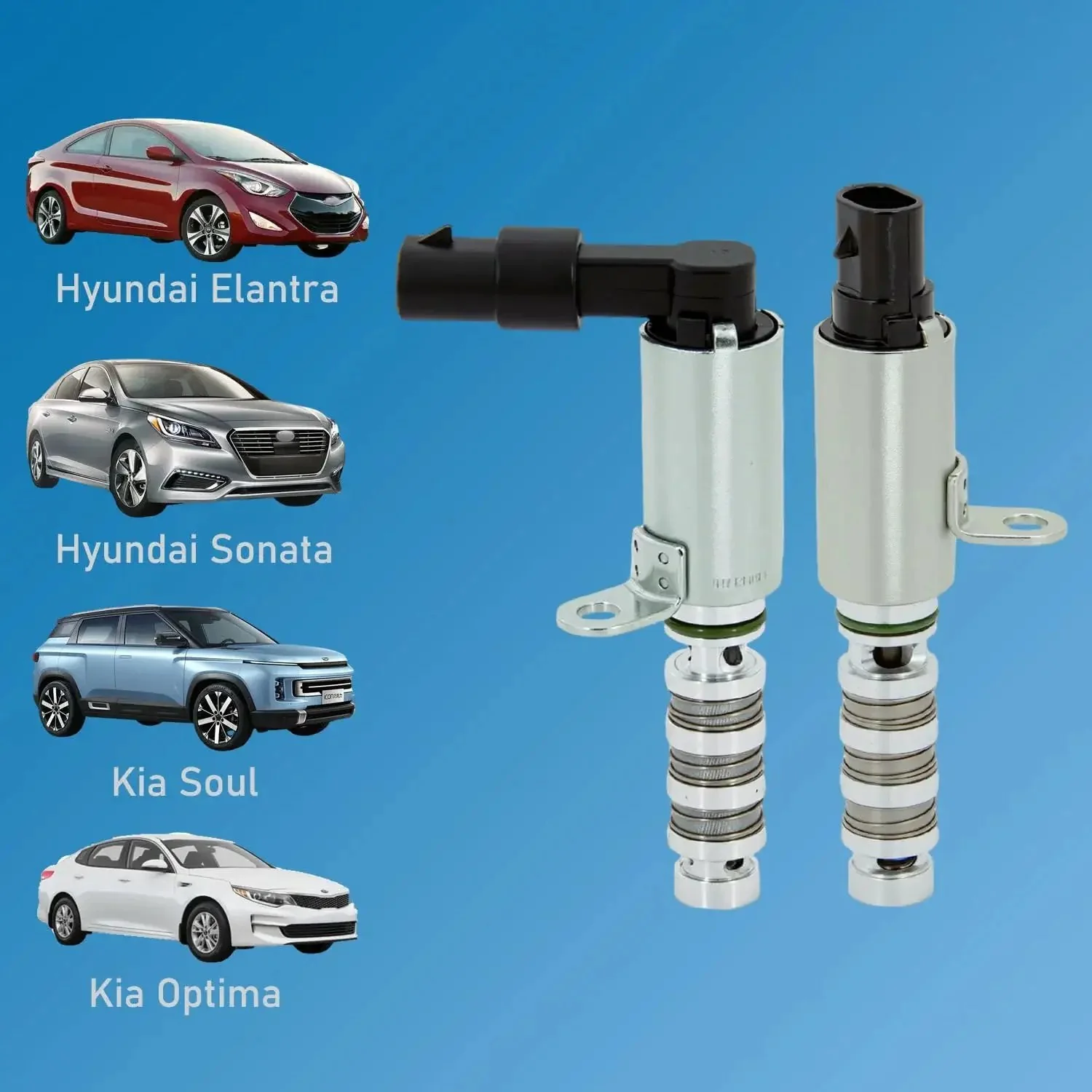 Variable Valve Timing Solenoid For Kia And Hyundai Rides 1.8L 2.0L VVT For Intake And Exhaust Compatible With Elantra Elantra GT Elantra Coupe Kona Tucson Veloster Sonata - Image 5