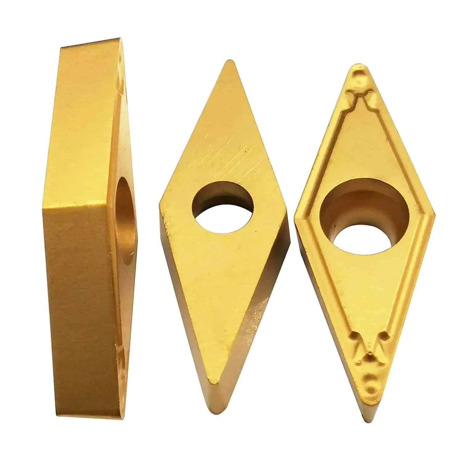 VBMT332 VBMT160408 HQ US735 CNC Lathe Indexable Carbide Turning Insert Cutting Blade For VBMT Tool Holder Multilayer Coated 3/16 Inch Thick 1/32 Inch Radius High Speed Roughing For Steel Cast Iron - Image 4