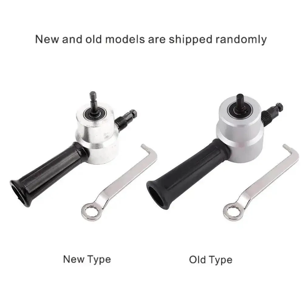 Versatile 360 Degree Adjustable Double Head Nibbler For Sheet Metal Cutter Shear And Power Drill Attachment Pro Grade DIY Cutting Tool Kit For Aluminum Copper Stainless Steel And Steel - Image 6
