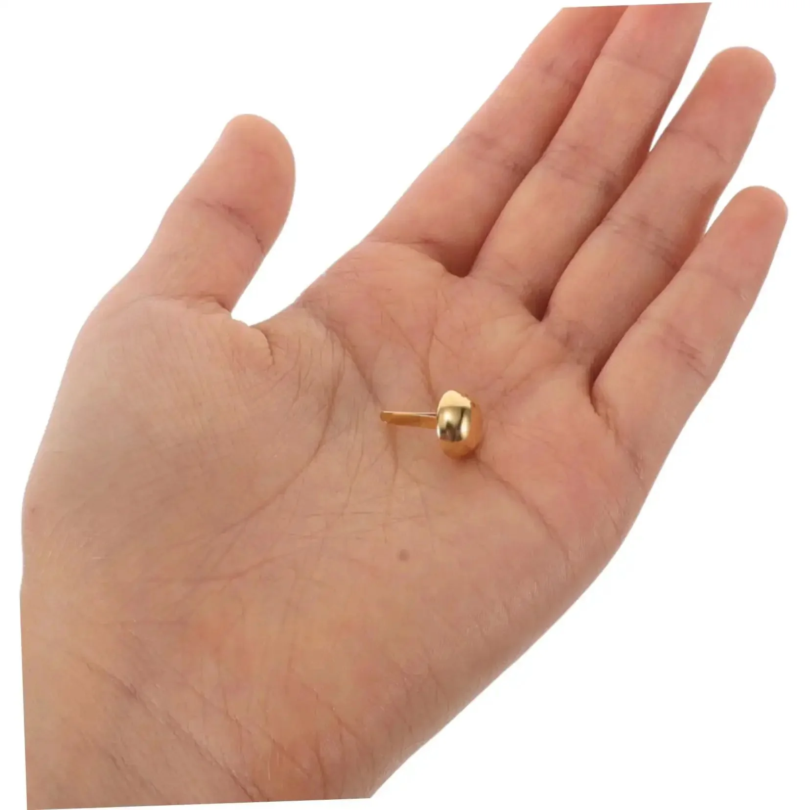 Versatile Craft Kit 100 Pcs Round Mushroom Brads And Mini Paper Fasteners For DIY Projects And Craft Work Easy To Use Metal Brad Fasteners For Card Making Scrapbooking And Gift Wrapping - Image 2