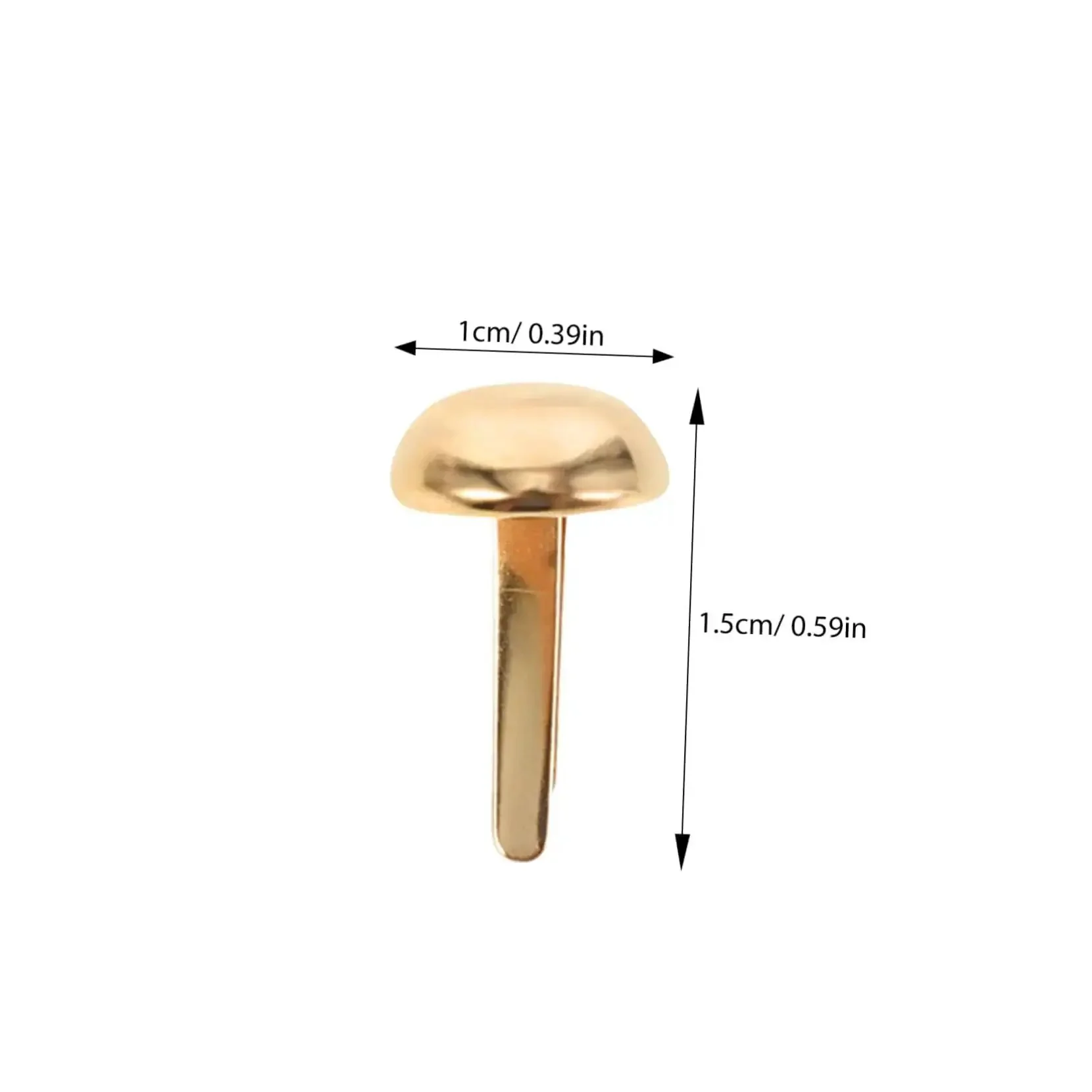 Versatile Craft Kit 100 Pcs Round Mushroom Brads And Mini Paper Fasteners For DIY Projects And Craft Work Easy To Use Metal Brad Fasteners For Card Making Scrapbooking And Gift Wrapping - Image 9