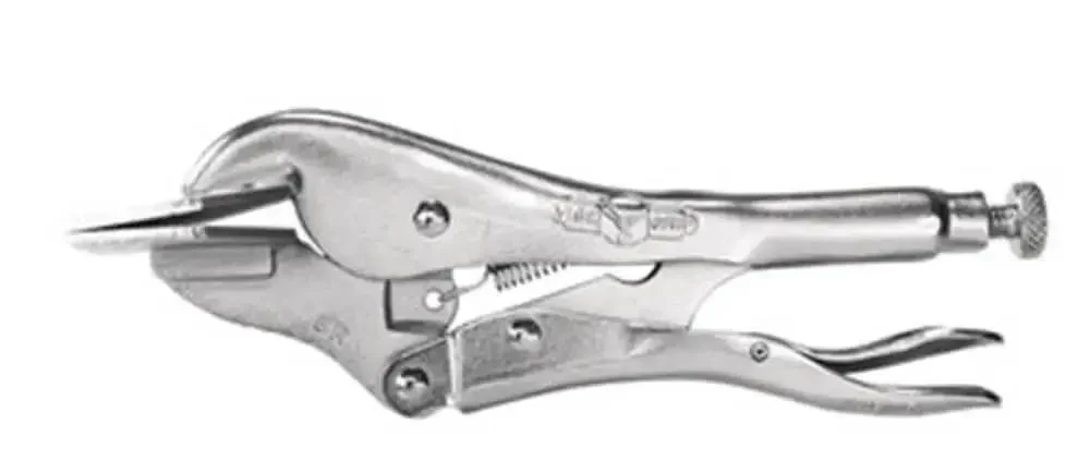 Versatile Locking Sheet Metal Pliers With Adjustable Pressure, 8 Inch Jaw, Heavy Duty Heat Treated Alloy Steel, Classic Trigger Release For Maximum Locking Force, Keeps Adjustment For Repetitive Use, Great For Bending, Forming And Crimping