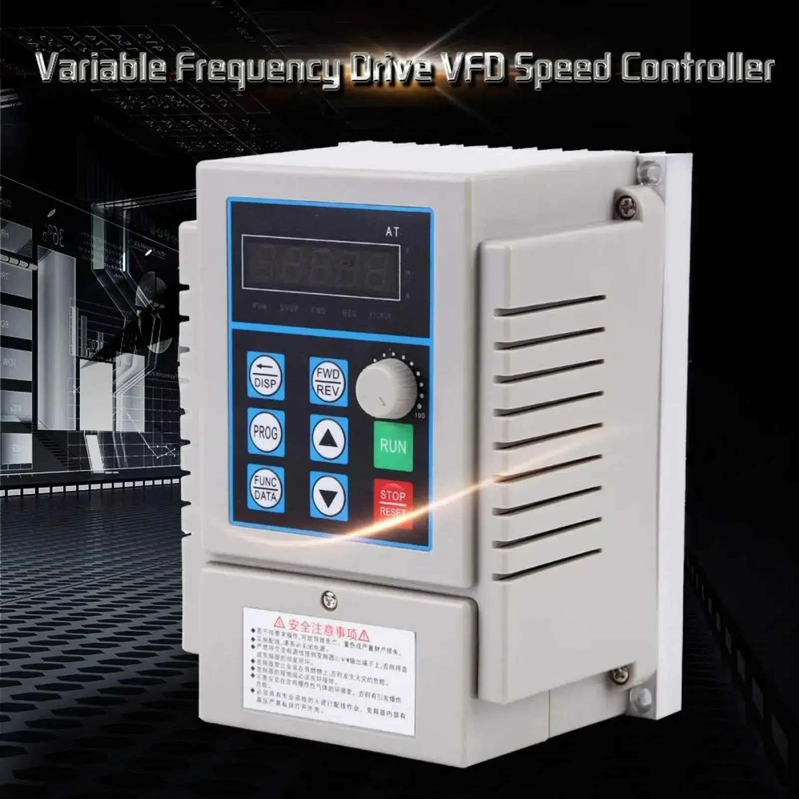 Versatile Variable Frequency Drive For 0.45KW Single Phase Motors 220V 2.5A VFD Speed Controller Plug And Play Ready With Wide Range And Smooth Start Rock Solid Torque Anti Trip Stability And Rugged Power Supply Tolerance For Rough Conditions - Image 4