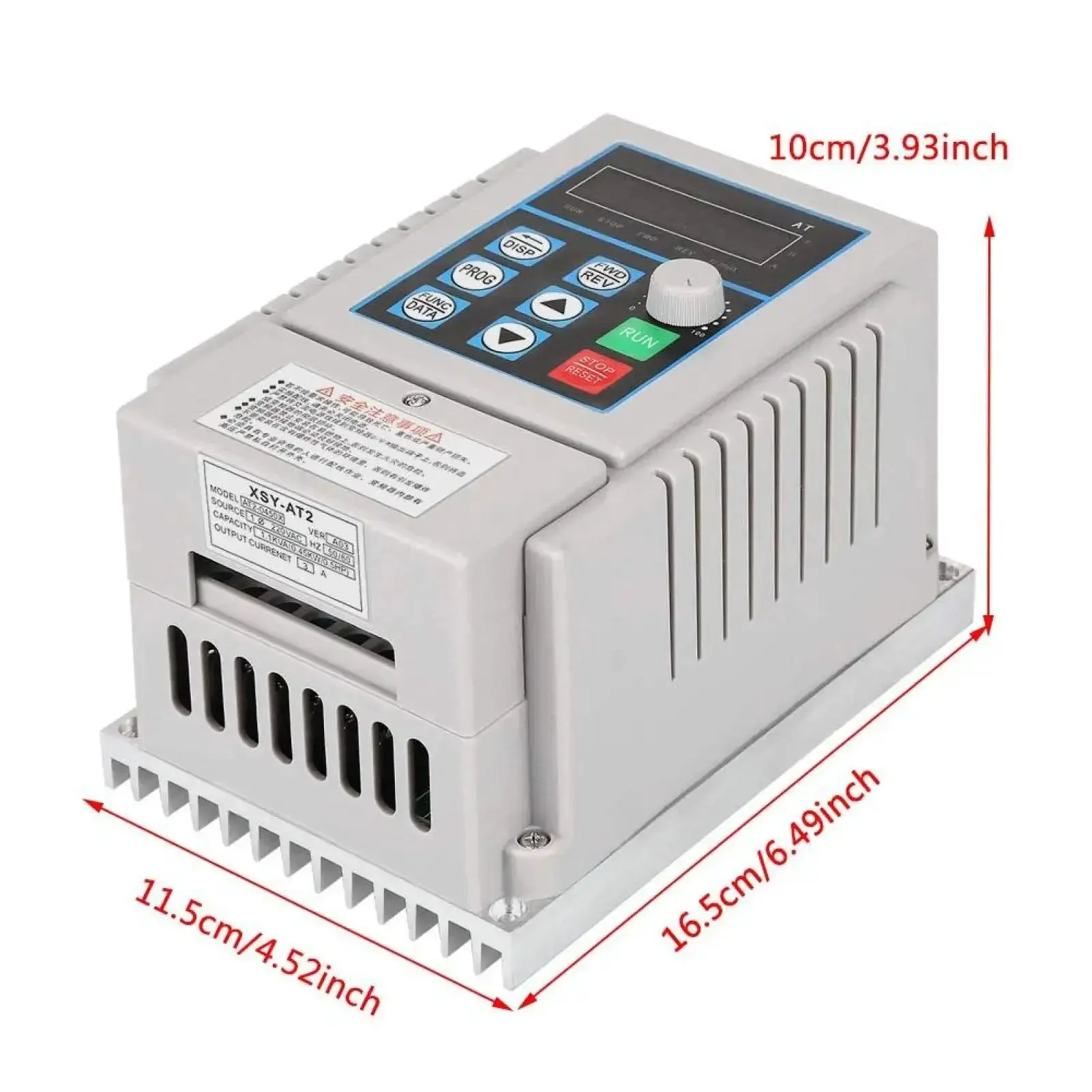 Versatile Variable Frequency Drive For 0.45KW Single Phase Motors 220V 2.5A VFD Speed Controller Plug And Play Ready With Wide Range And Smooth Start Rock Solid Torque Anti Trip Stability And Rugged Power Supply Tolerance For Rough Conditions - Image 9