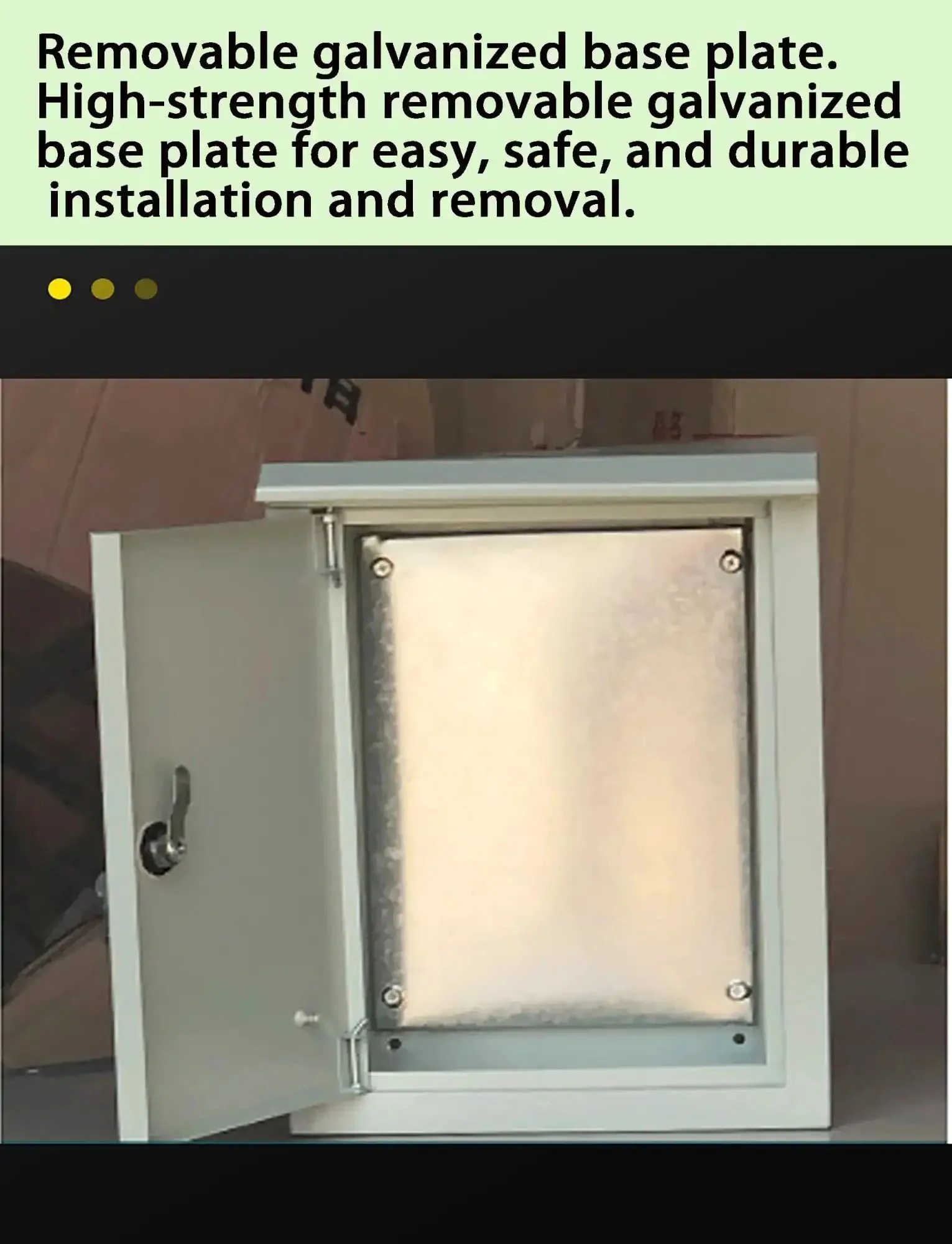 Vertical Round Lock Power Distribution Box With Customizable Electric Meter Panel And Monitor Control Enclosure For Home Outdoor And Industrial Use Built Tough Heavy Duty Weatherproof And Easy Access Safe Stainless Steel Door Lock - Image 4