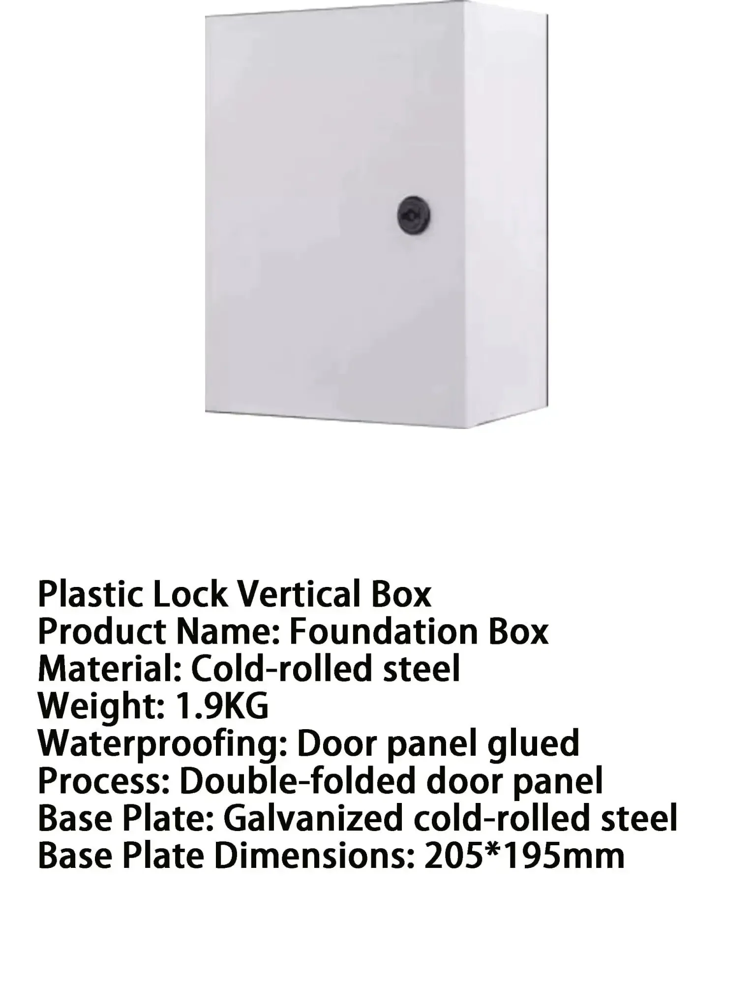 Vertical Round Lock Power Distribution Box With Customizable Electric Meter Panel And Monitor Control Enclosure For Home Outdoor And Industrial Use Built Tough Heavy Duty Weatherproof And Easy Access Safe Stainless Steel Door Lock - Image 7